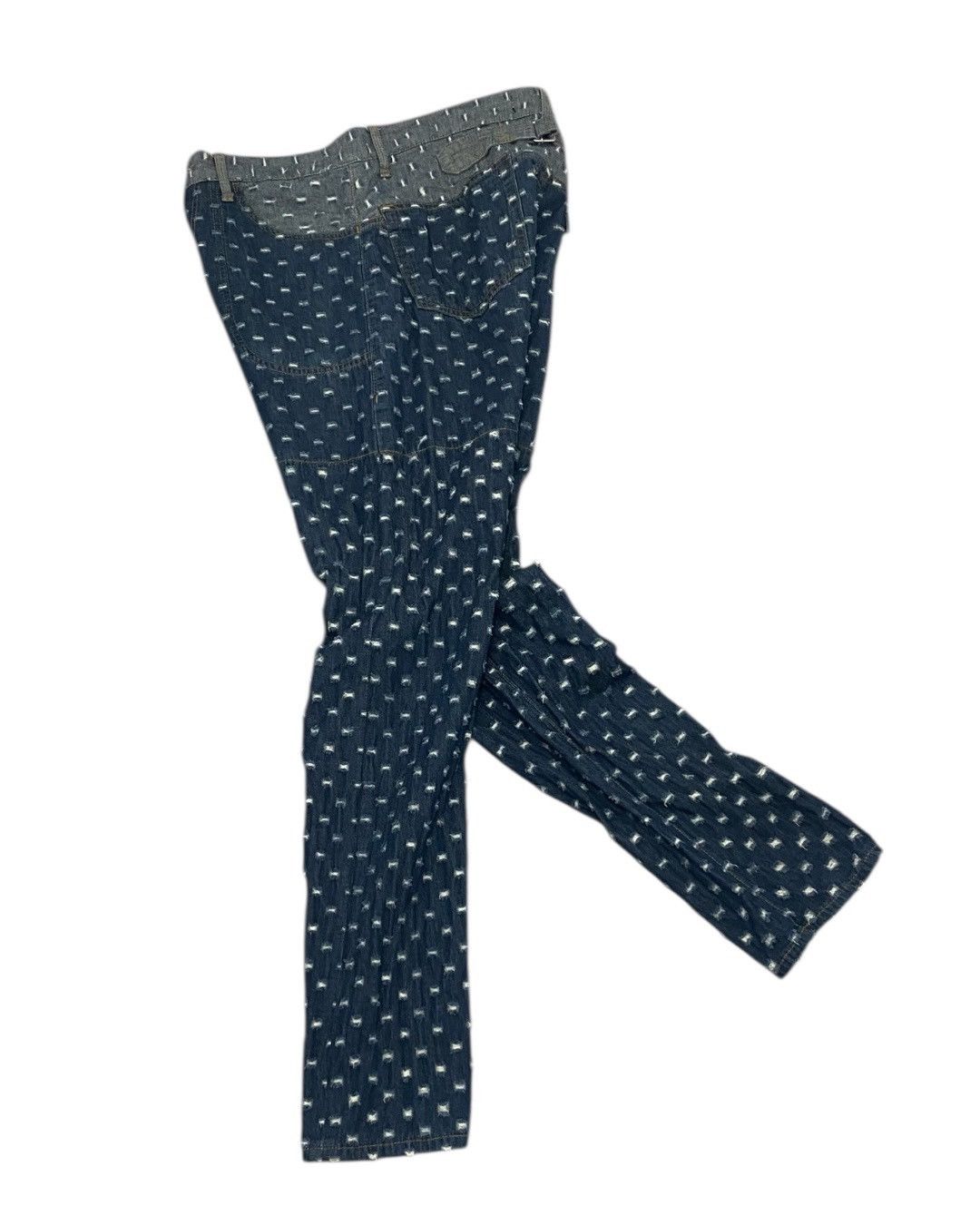 Zucca Zucca Patterned Jeans - Unique Waistband Detail Size US 28 / EU 44 - 4 Thumbnail