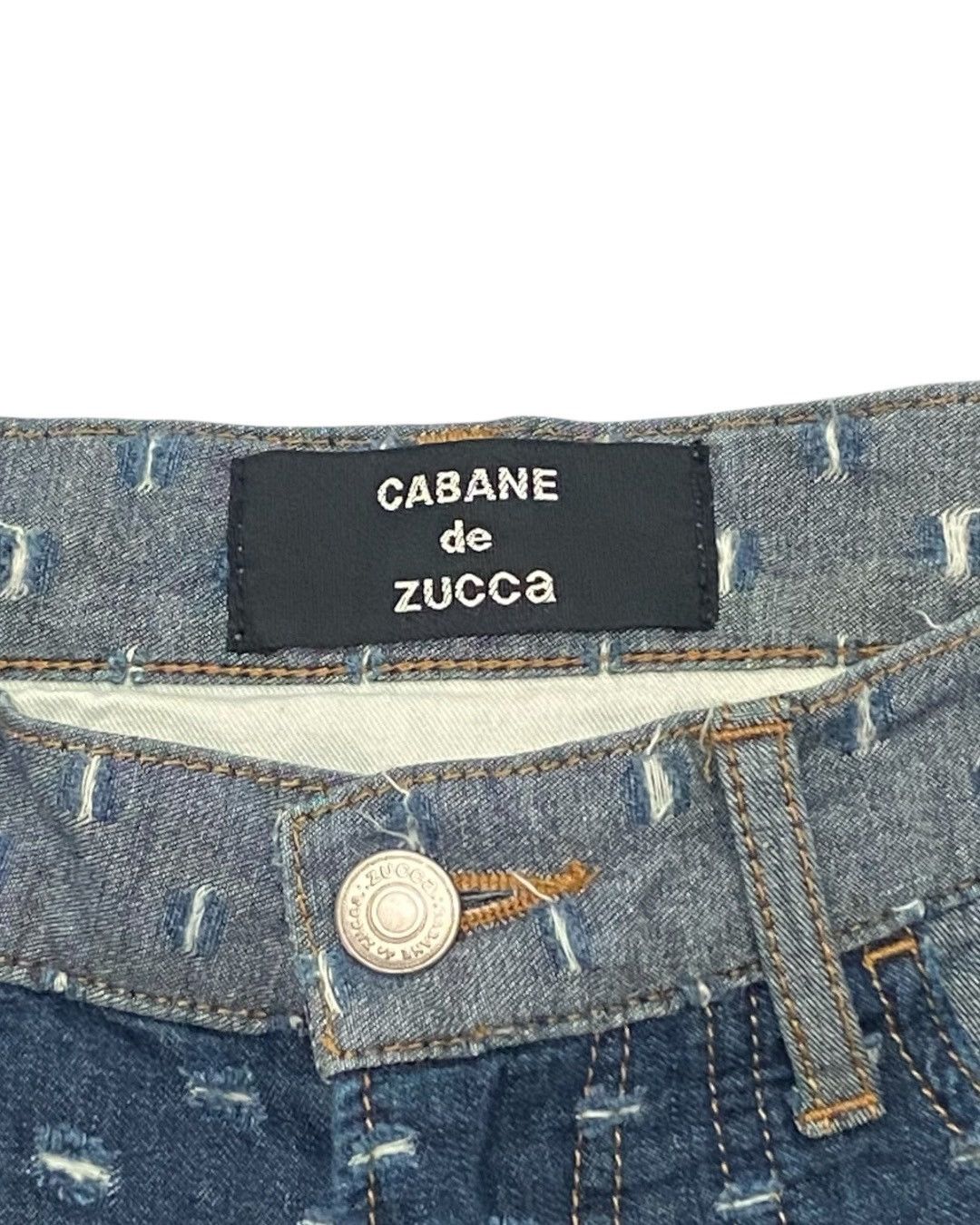 Zucca Zucca Patterned Jeans - Unique Waistband Detail Size US 28 / EU 44 - 2 Thumbnail