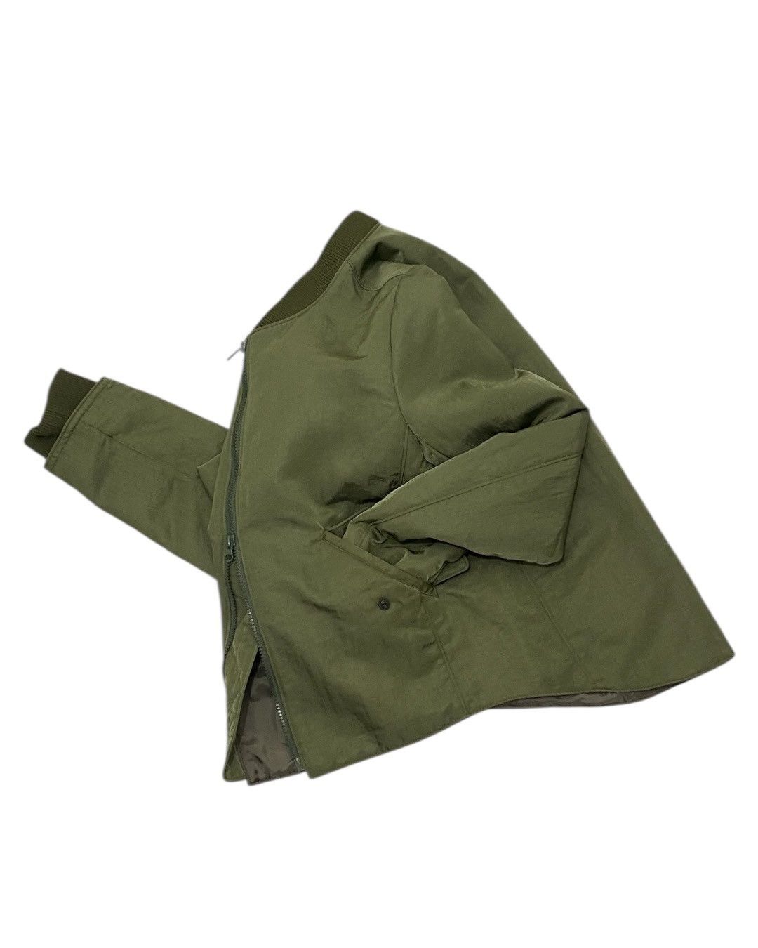 Yohji Yamamoto Y's Green Bomber Jacket 2007 S/S Size US L / EU 52-54 / 3 - 4 Thumbnail