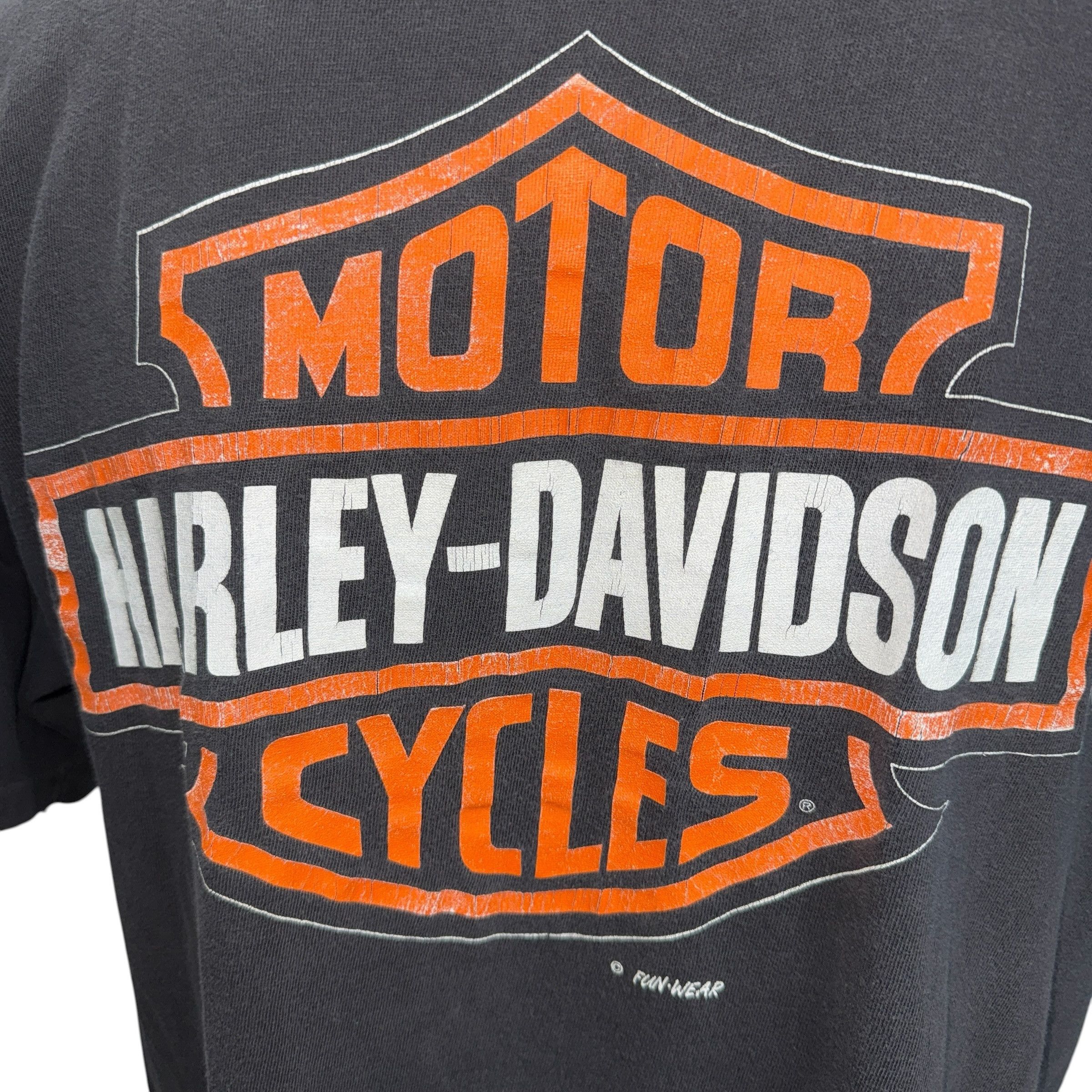 Harley Davidson HARLEY-DAVIDSON 90s Vintage Taz Devil Double Sided Size L Size US L / EU 52-54 / 3 - 7 Thumbnail