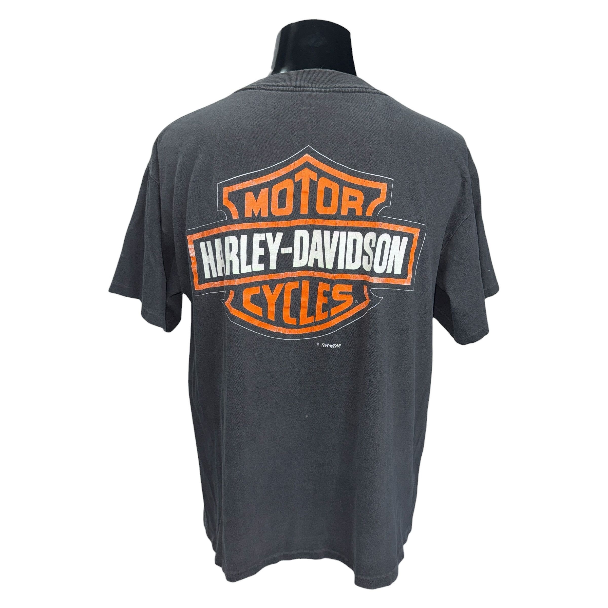 Harley Davidson HARLEY-DAVIDSON 90s Vintage Taz Devil Double Sided Size L Size US L / EU 52-54 / 3 - 2 Thumbnail
