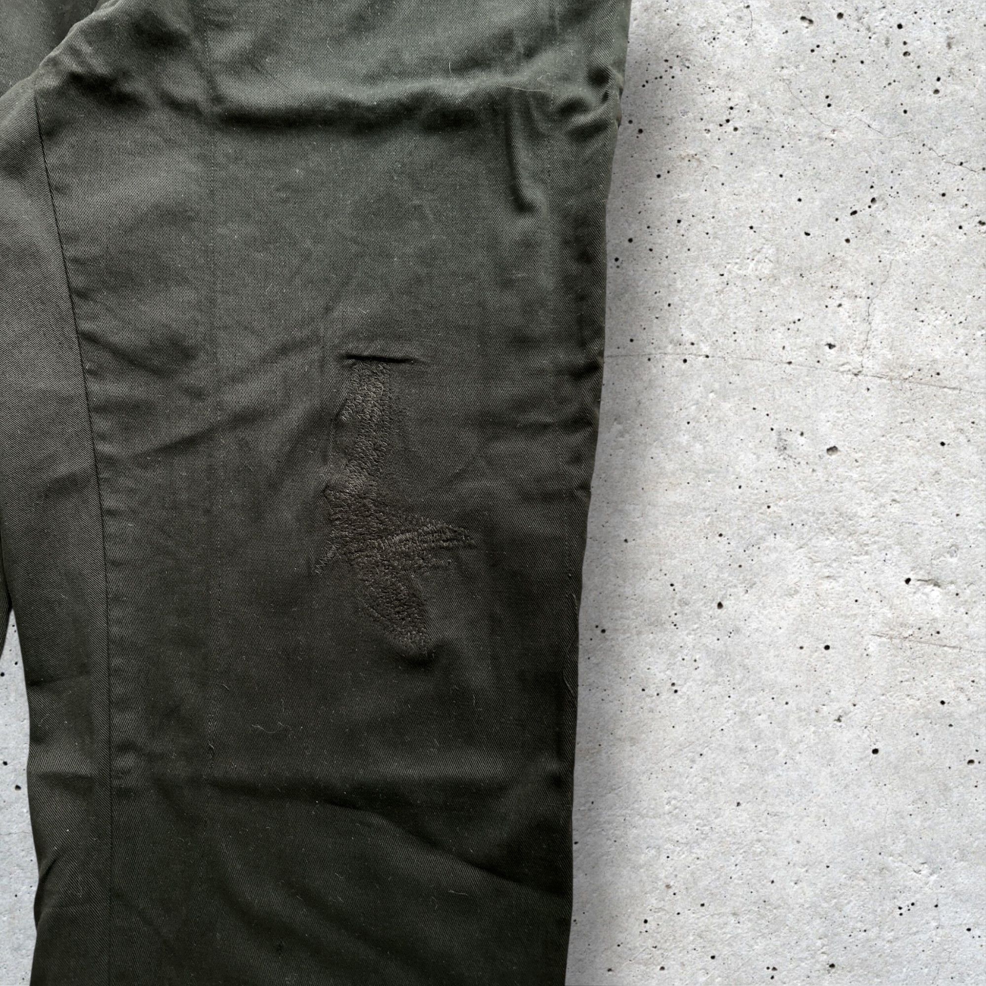Vintage unknown 60's work pants black after dye Size 36 Size US 36 / EU 52 - 3 Thumbnail