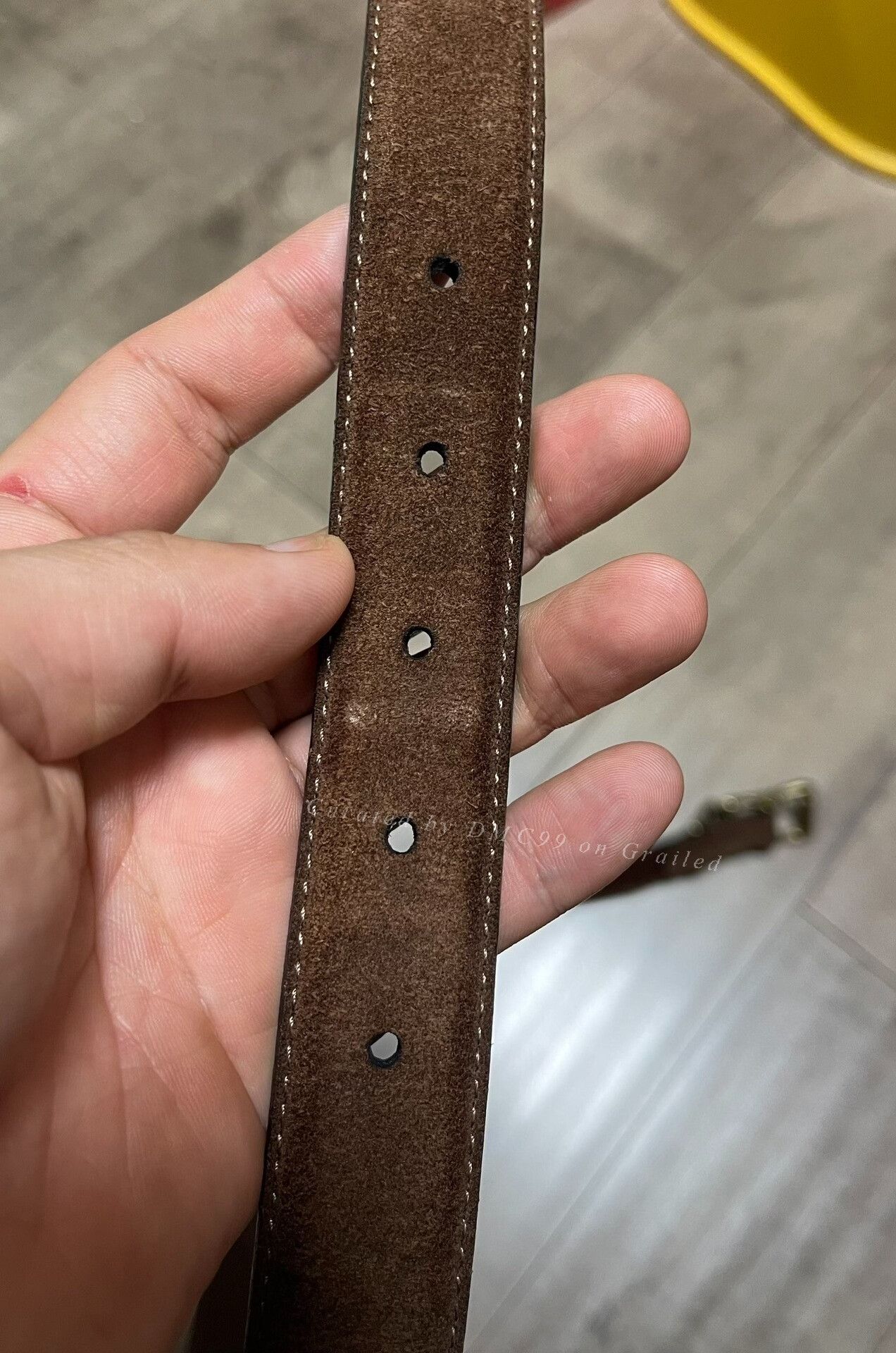 Ralph Lauren Ralph Lauren Suede Leather Brass Buckle Belt Size ONE SIZE - 6 Thumbnail
