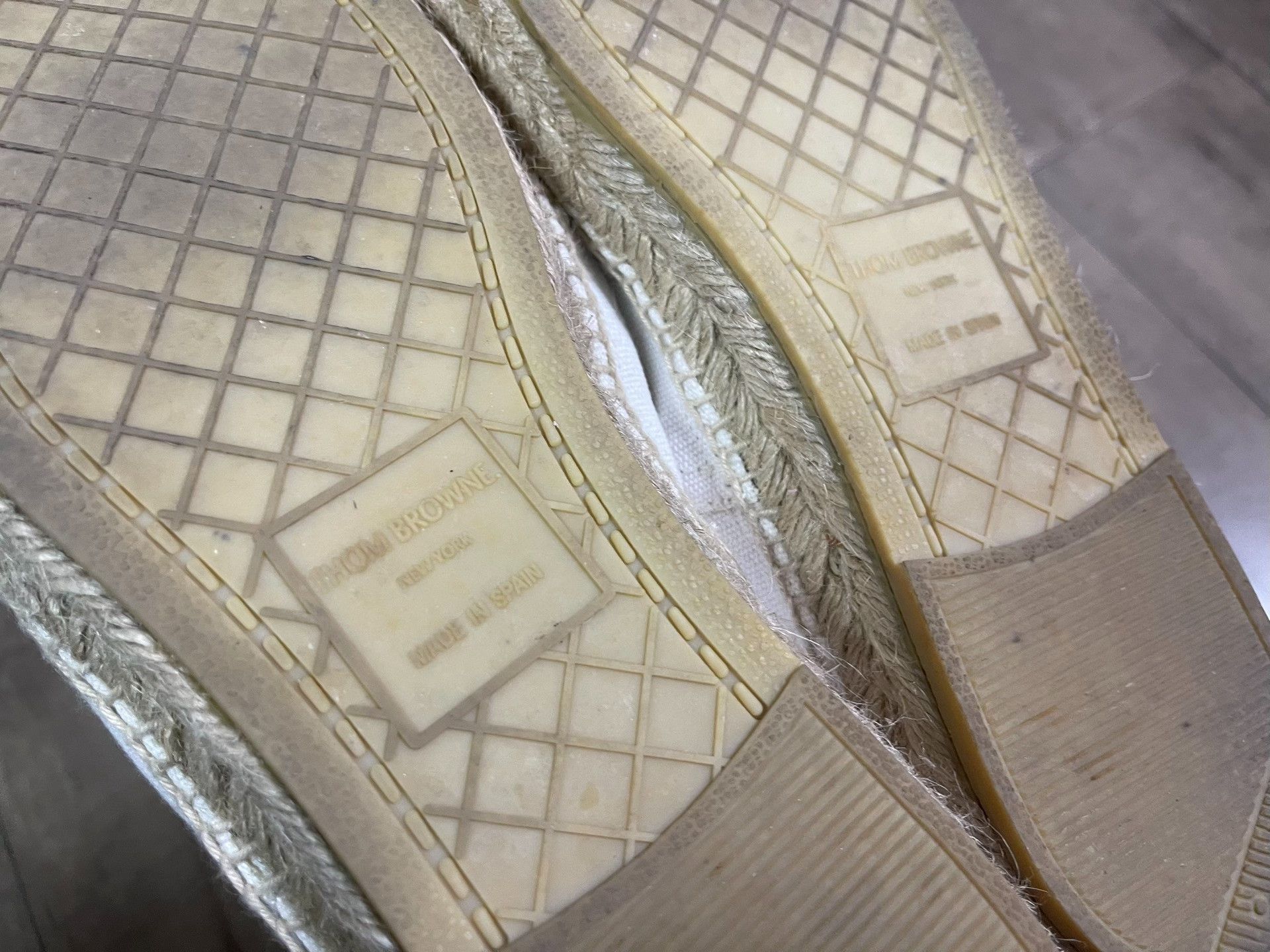 Thom Browne THOM BROWNE Summer Ivory White Espadrilles Size US 10 / EU 43 - 6 Thumbnail