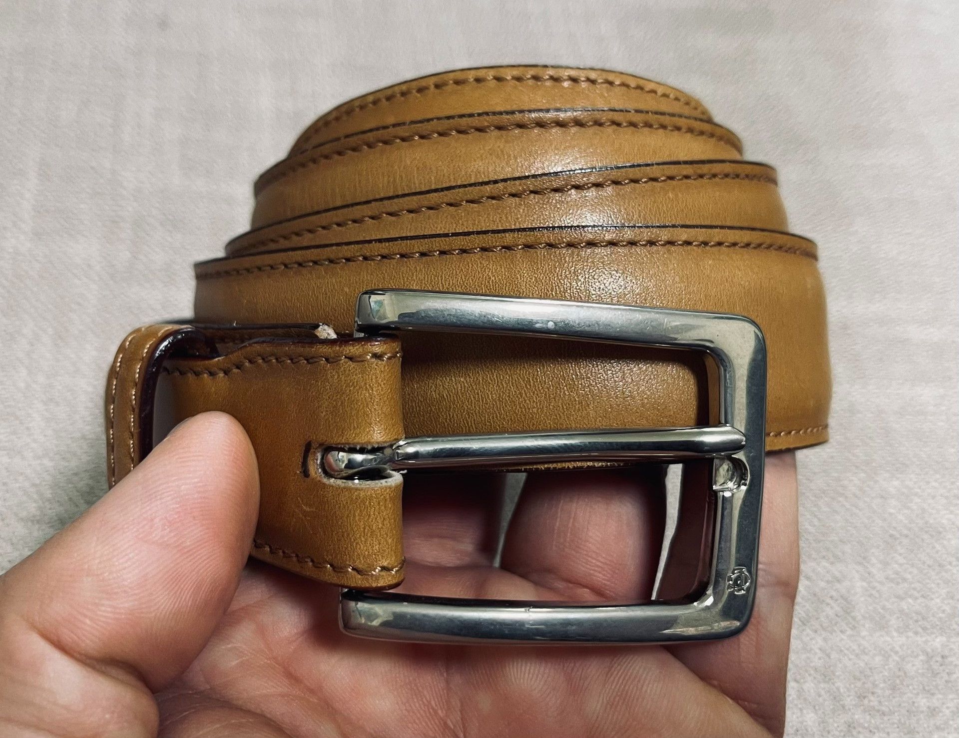 Edward Green Edward Green Honey Old Money Belt Size ONE SIZE - 2 Thumbnail