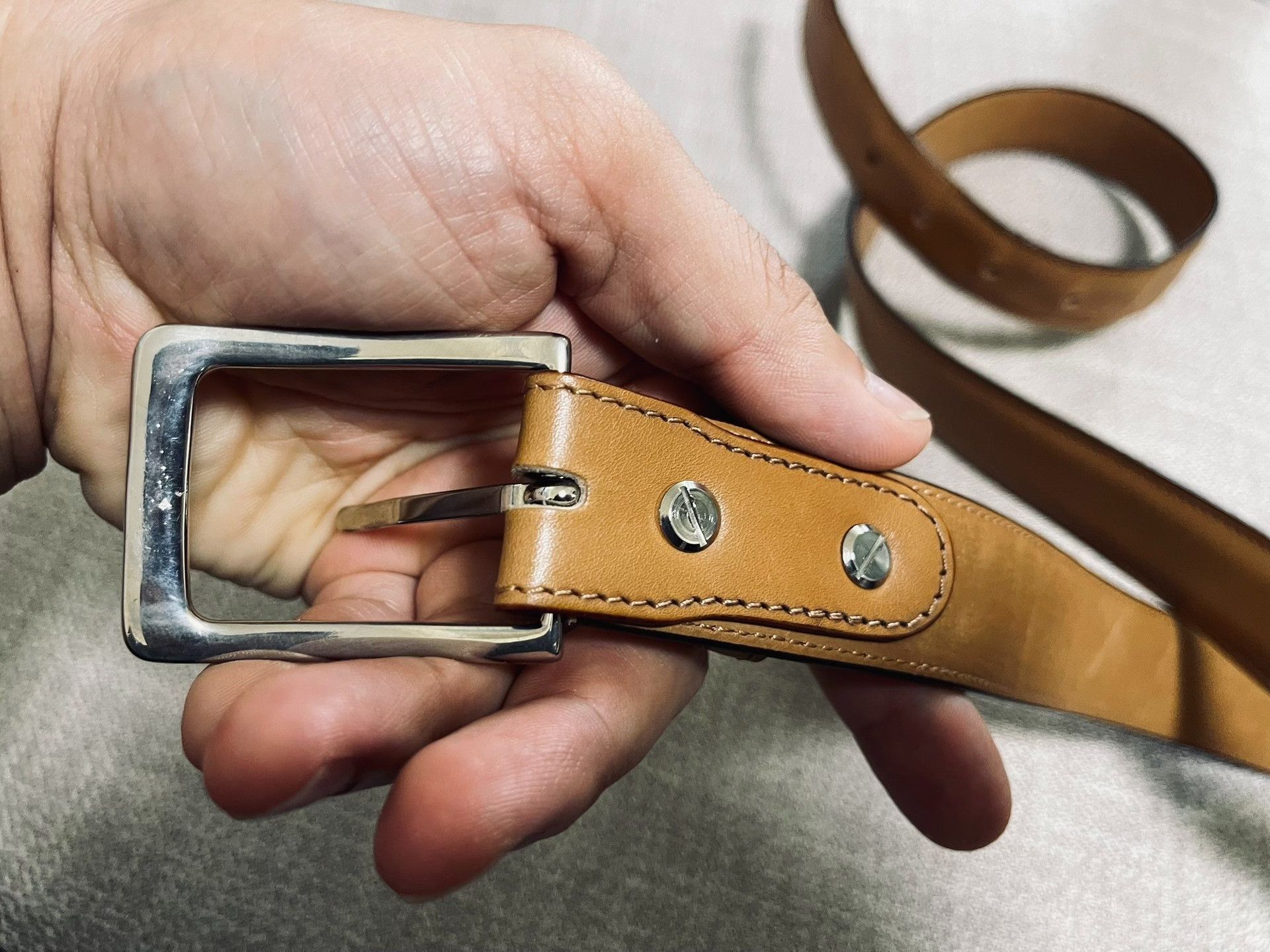 Edward Green Edward Green Honey Old Money Belt Size ONE SIZE - 4 Thumbnail