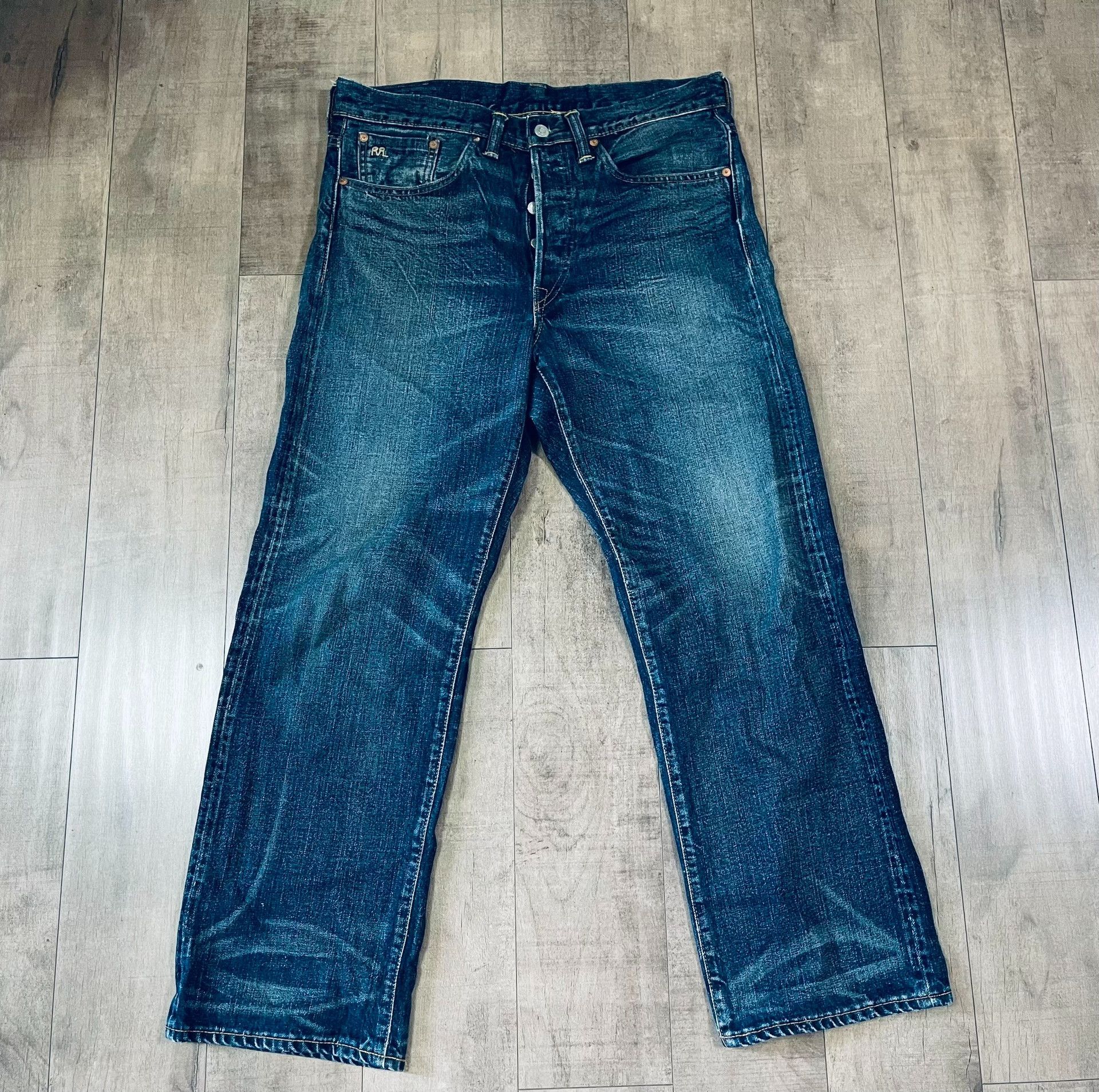 RRL Ralph Lauren Double RL Vintage Washed Jeans Size US 32 / EU 48 - 5 Thumbnail