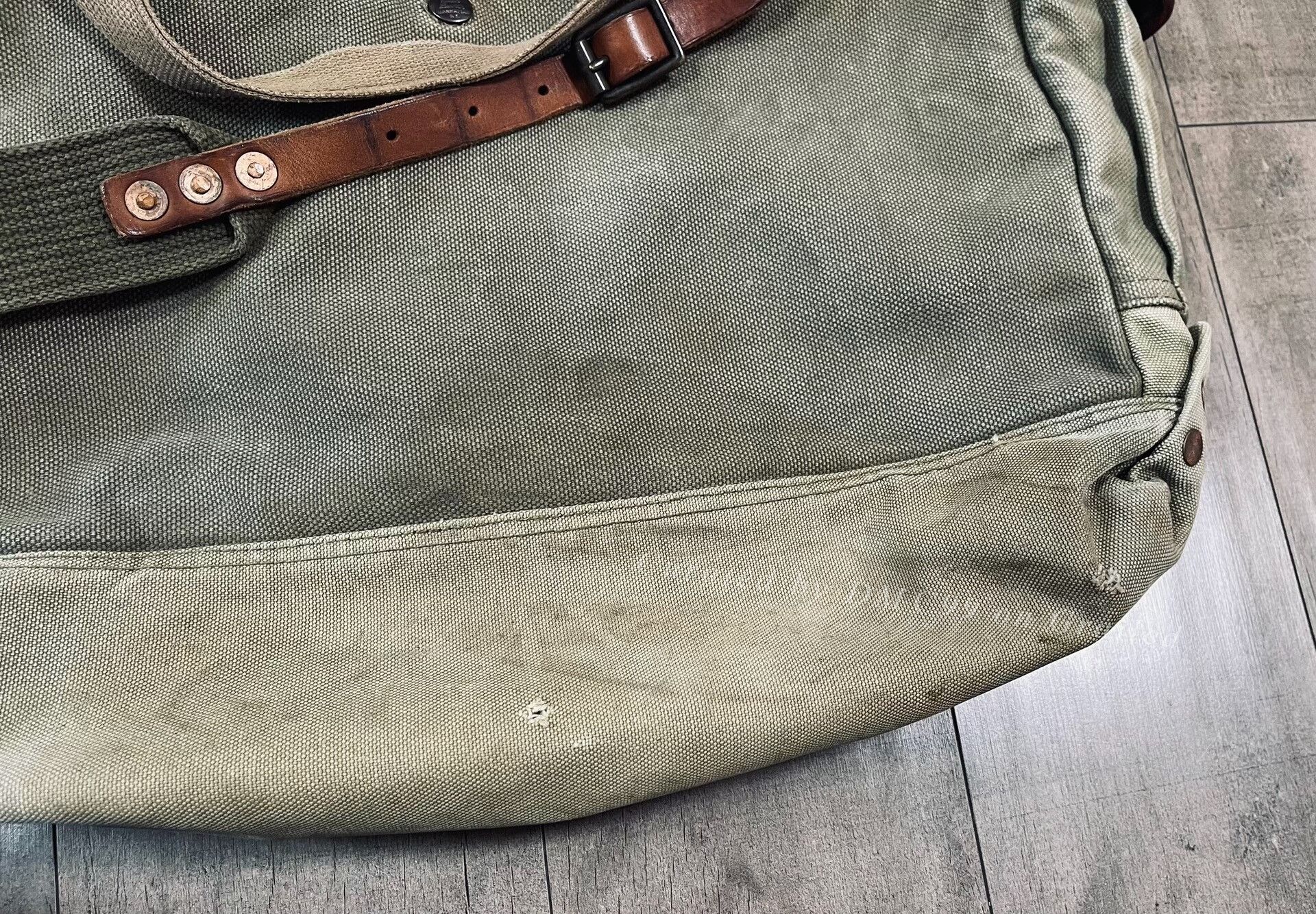 RRL Ralph Lauren RRL Canvas Leather Trim Shoulder Bag Size ONE SIZE - 4 Thumbnail