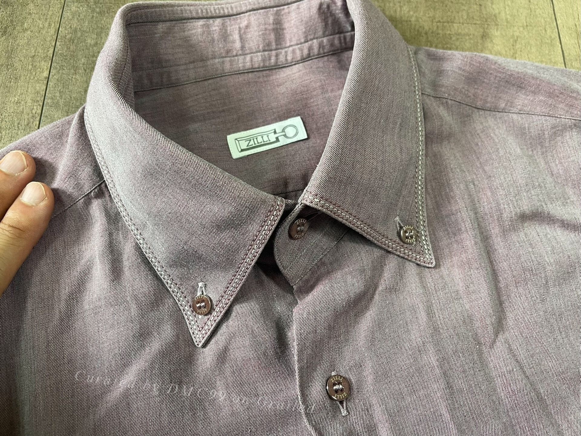 Zilli Zilli Authentic Violet Casual Shirt Size US M / EU 48-50 / 2 - 3 Thumbnail