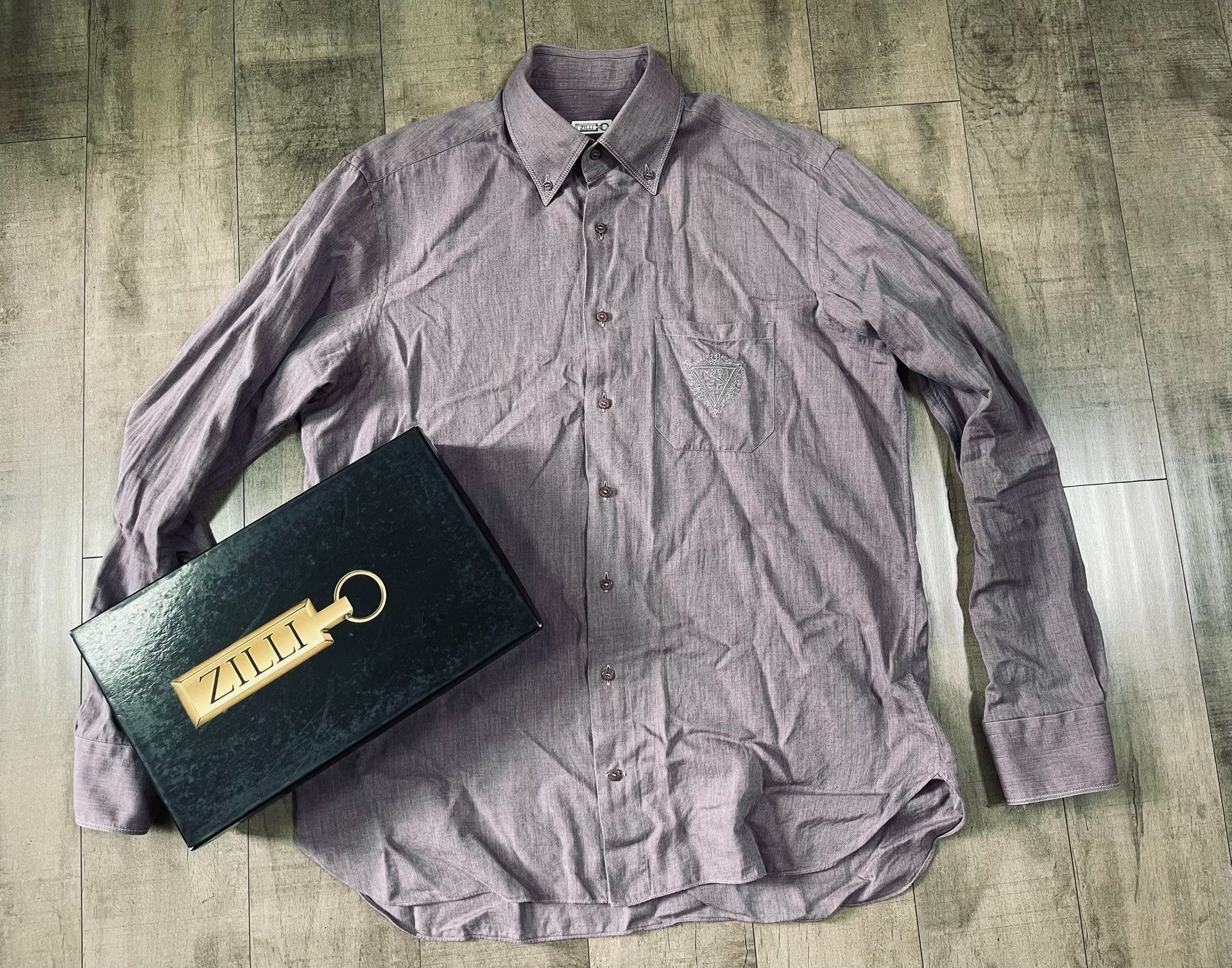 Zilli Zilli Authentic Violet Casual Shirt Size US M / EU 48-50 / 2 - 4 Thumbnail