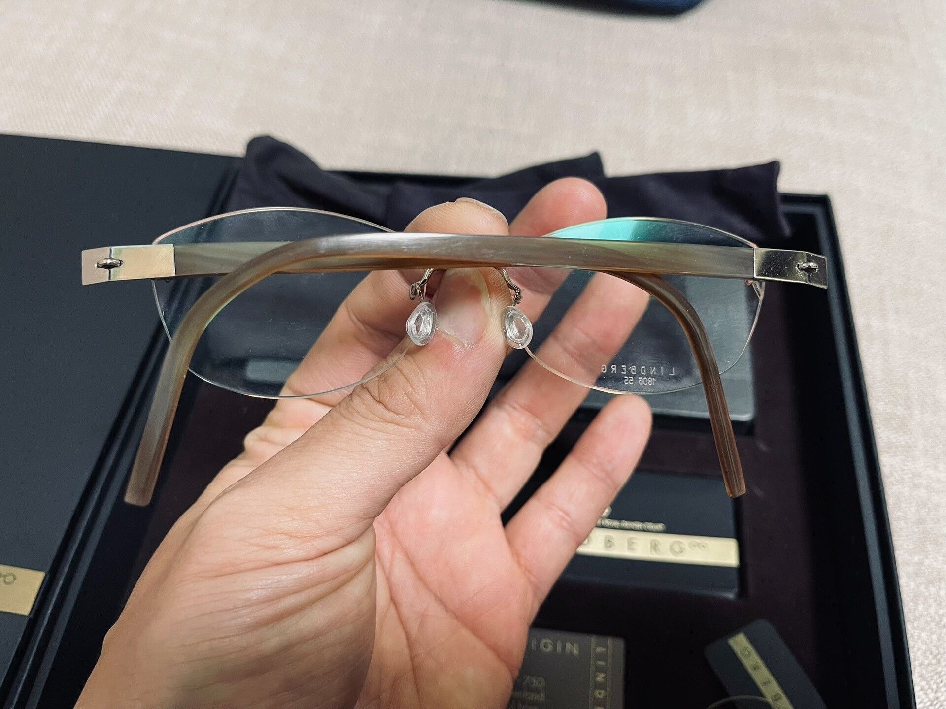 Lindberg Lindberg 18k White Gold Rimless Glasses Size ONE SIZE - 4 Thumbnail