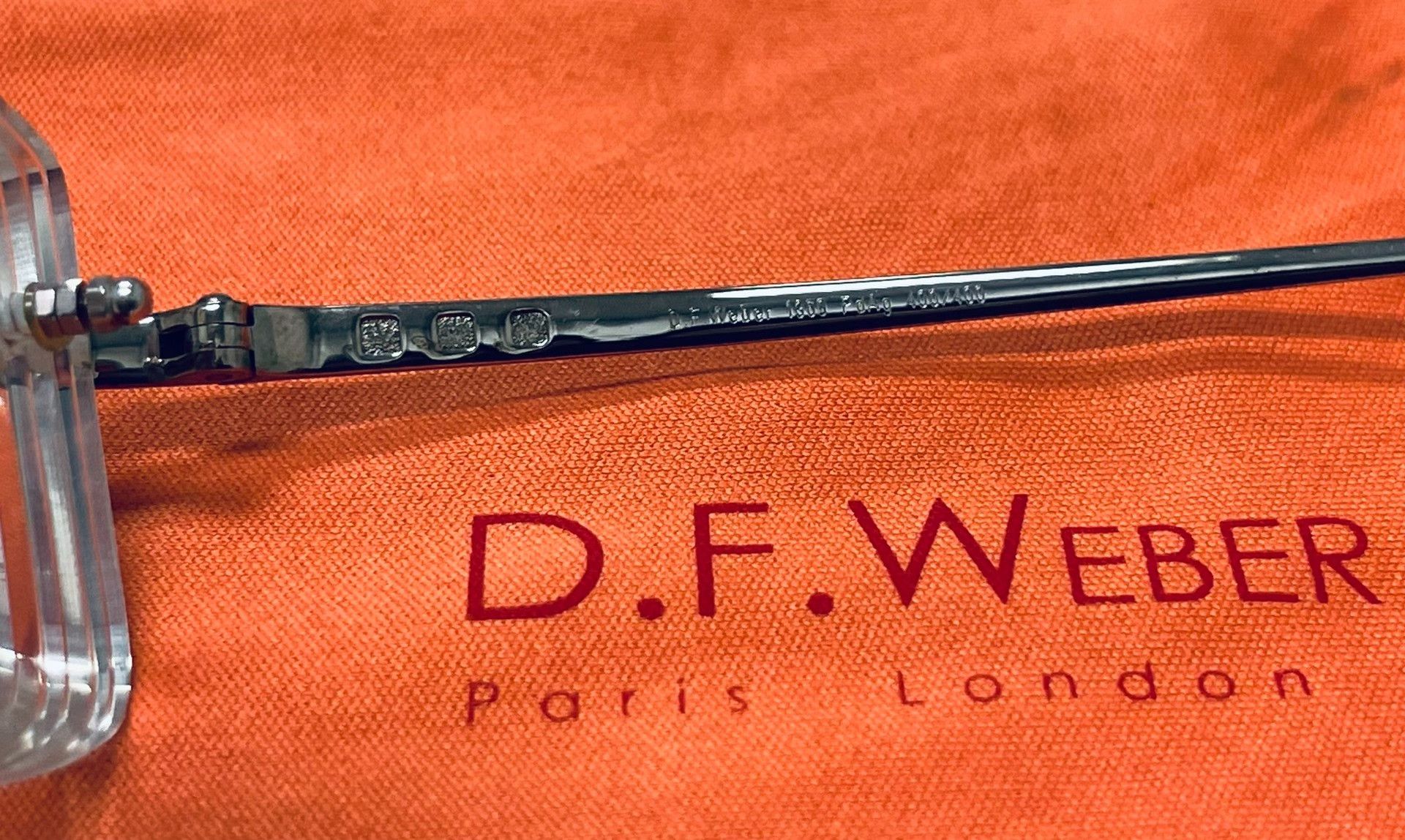 Weber D.F. Weber 1869 Palladium Silver Rimless Glasses Size ONE SIZE - 4 Thumbnail