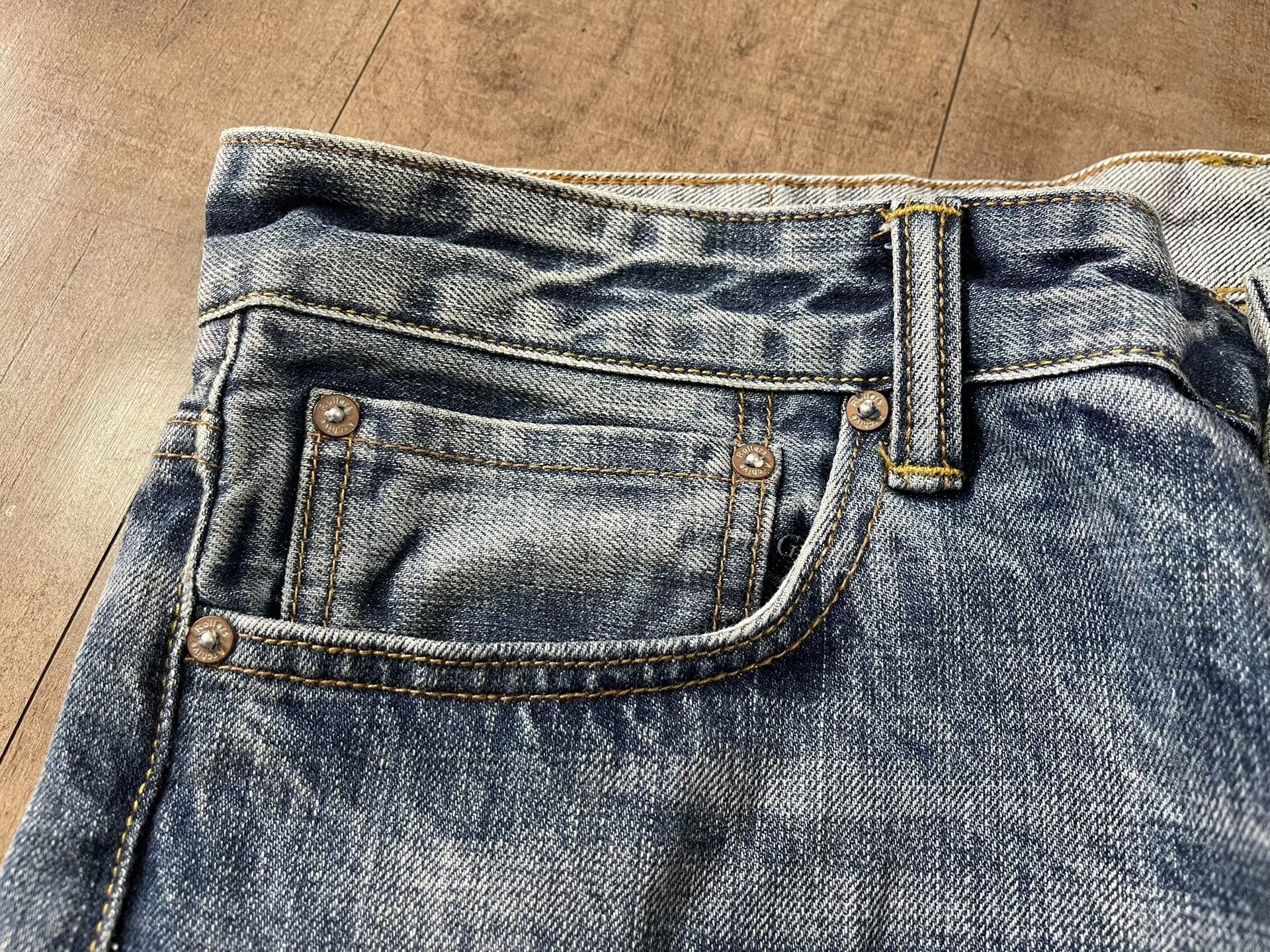 RRL Ralph Lauren Rollers Archive High-Waisted Light Blue Jeans Size US 30 / EU 46 - 6 Thumbnail