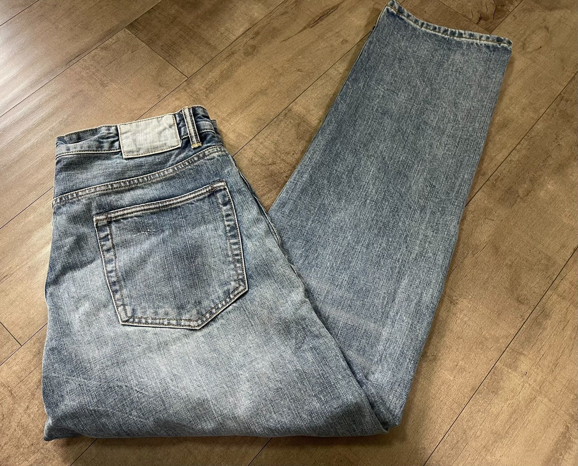 RRL Ralph Lauren Rollers Archive High-Waisted Light Blue Jeans Size US 30 / EU 46 - 8 Thumbnail