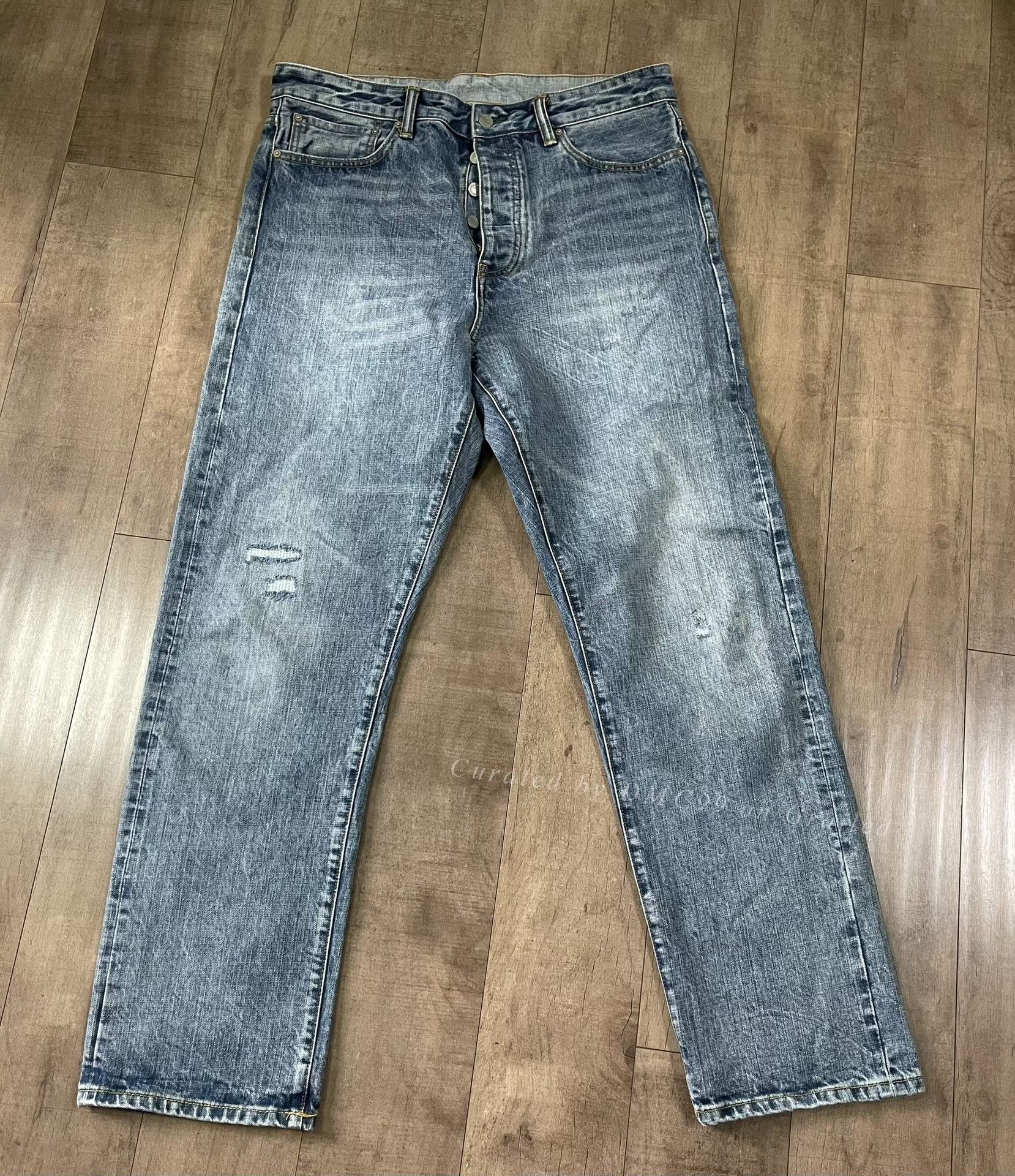 RRL Ralph Lauren Rollers Archive High-Waisted Light Blue Jeans Size US 30 / EU 46 - 3 Thumbnail