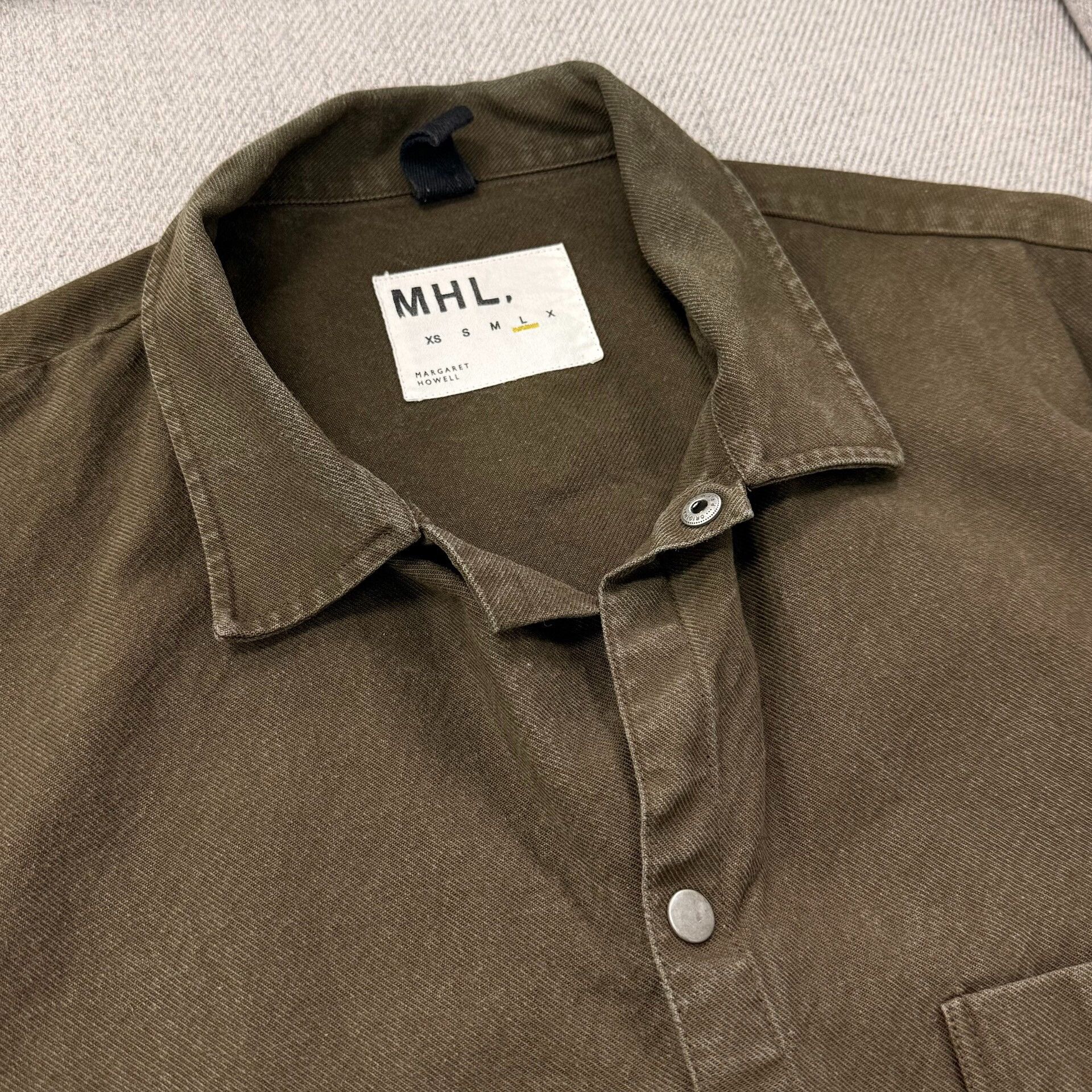 Margaret Howell MHL Margaret Howell Faded Cotton Twill Shirt Size US L / EU 52-54 / 3 - 2 Thumbnail