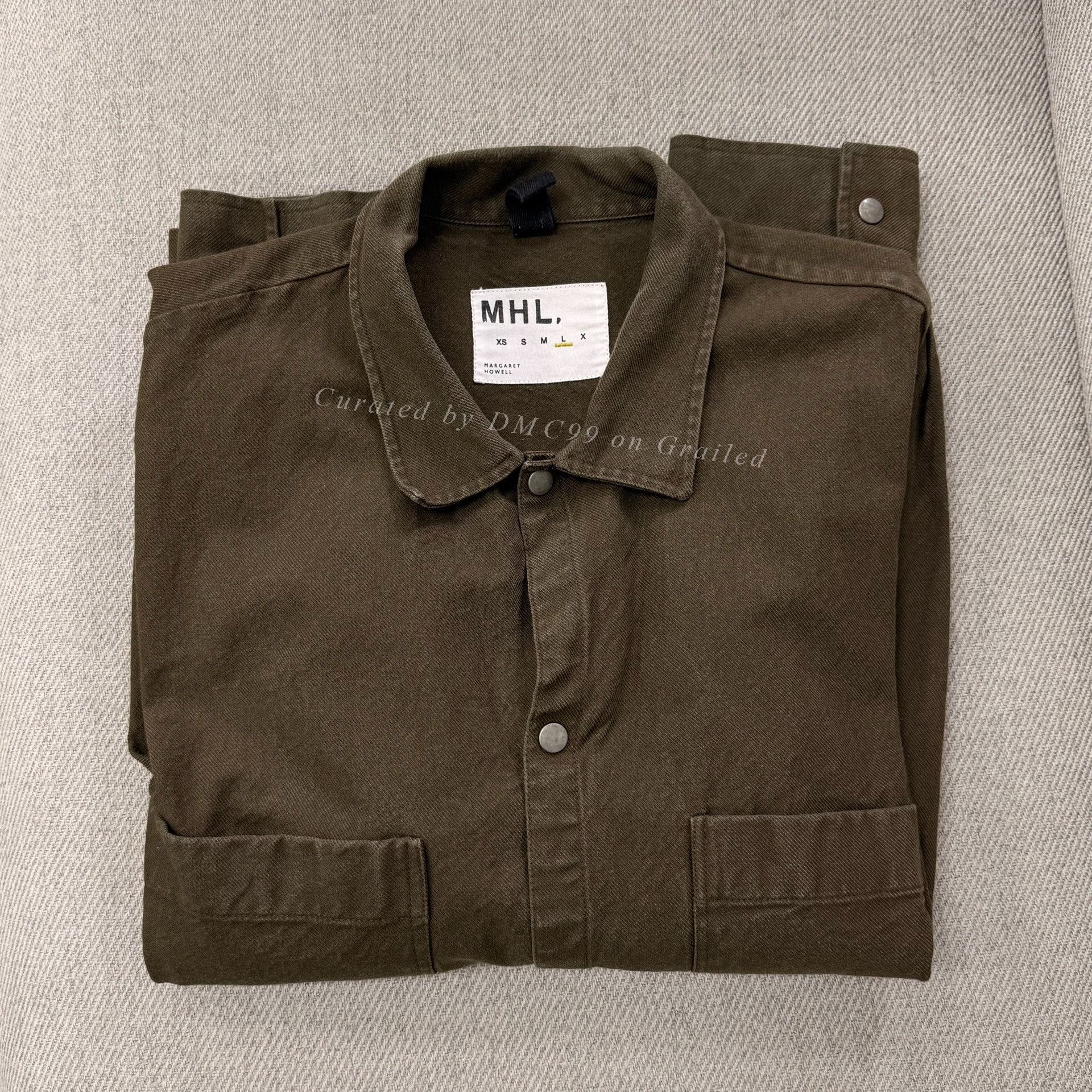Margaret Howell MHL Margaret Howell Faded Cotton Twill Shirt Size US L / EU 52-54 / 3 - 6 Thumbnail
