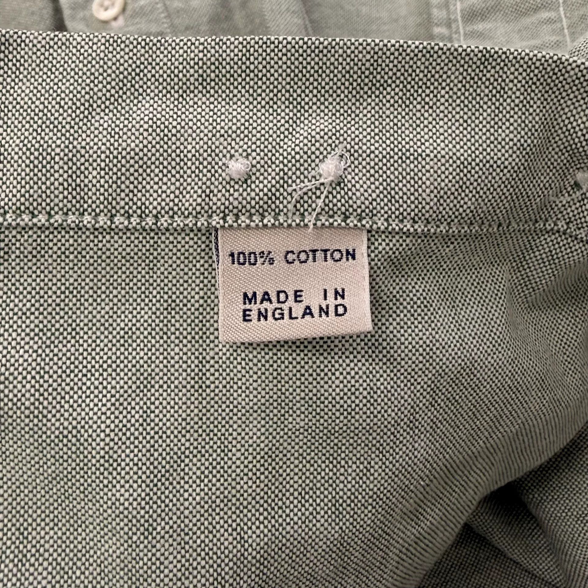 Drake's Drake's Green Oxford Button-Down Shirt Size US M / EU 48-50 / 2 - 6 Thumbnail