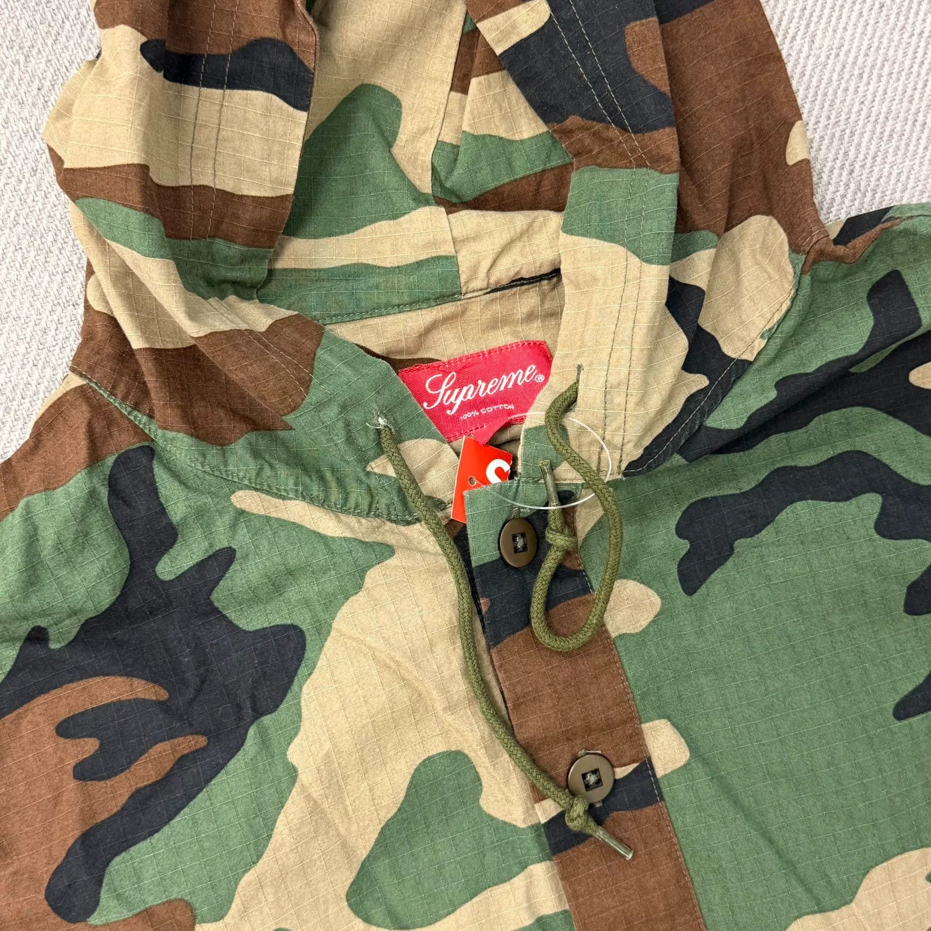 Supreme Supreme 16SS Ripstop Hooded Camo Pullover Size US M / EU 48-50 / 2 - 2 Thumbnail