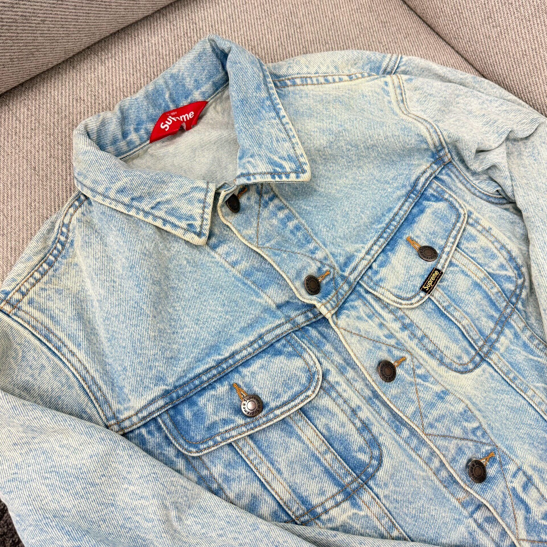 Supreme Supreme 16SS Denim Trucker Jacket Size US M / EU 48-50 / 2 - 2 Thumbnail