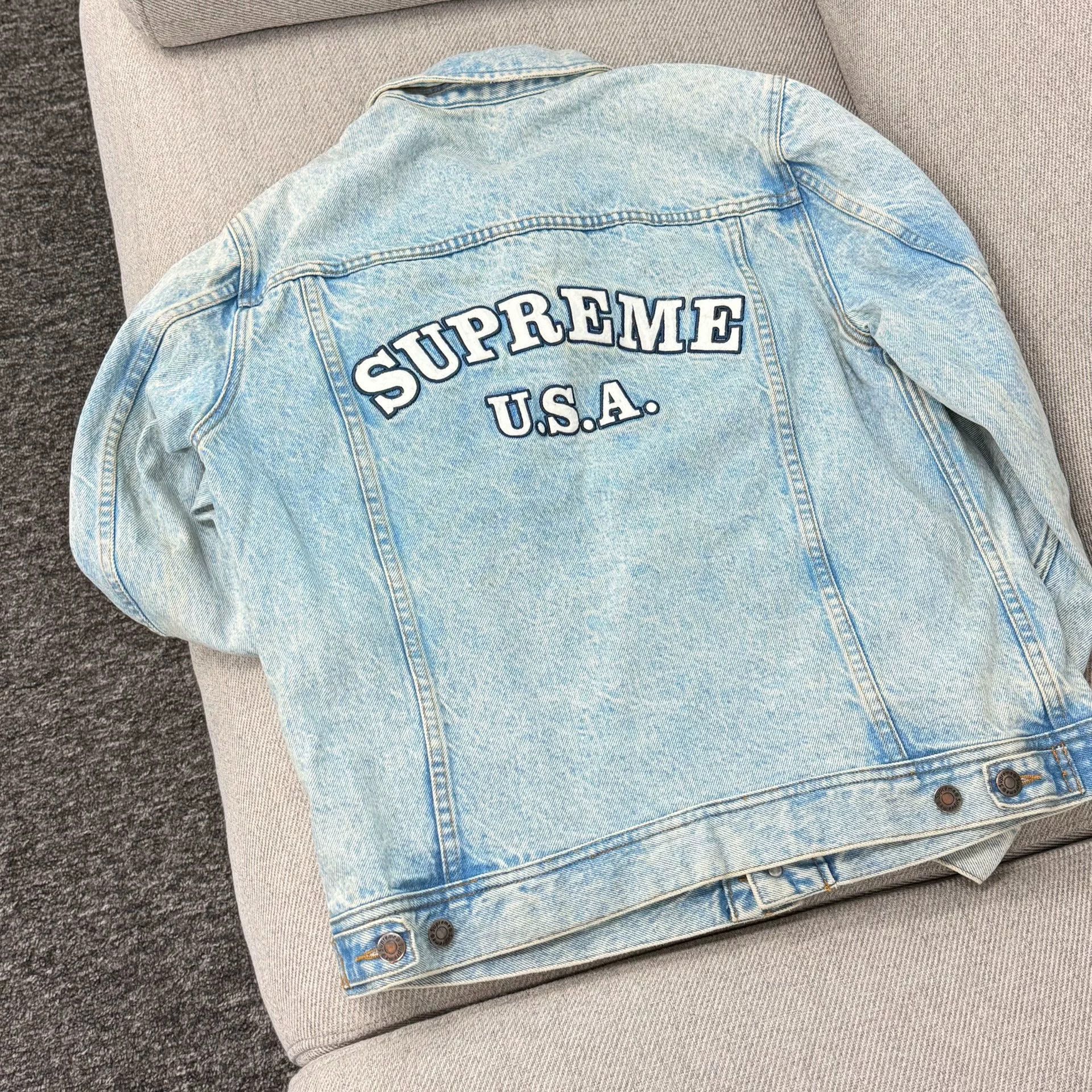 Supreme Supreme 16SS Denim Trucker Jacket Size US M / EU 48-50 / 2 - 5 Thumbnail