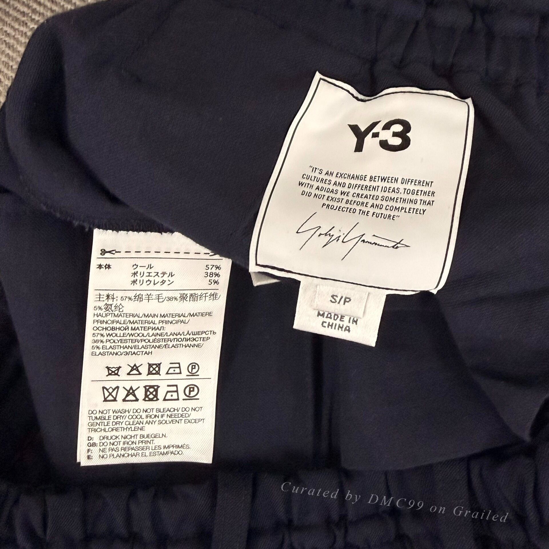 Yohji Yamamoto Y-3 Wool Blend Cargo Pants Size US 30 / EU 46 - 2 Thumbnail