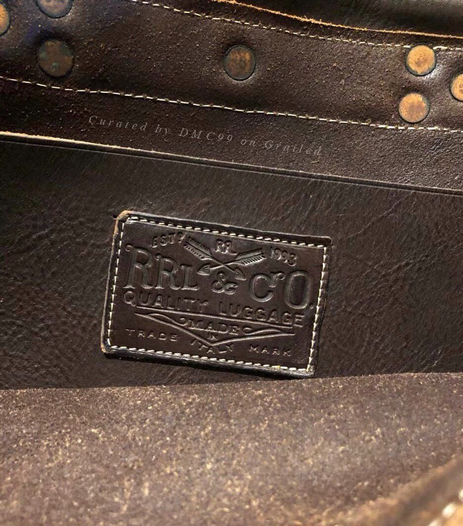 RRL Ralph Lauren RRL Vintage Italian Wool Leather Messenger Bag Size ONE SIZE - 6 Thumbnail