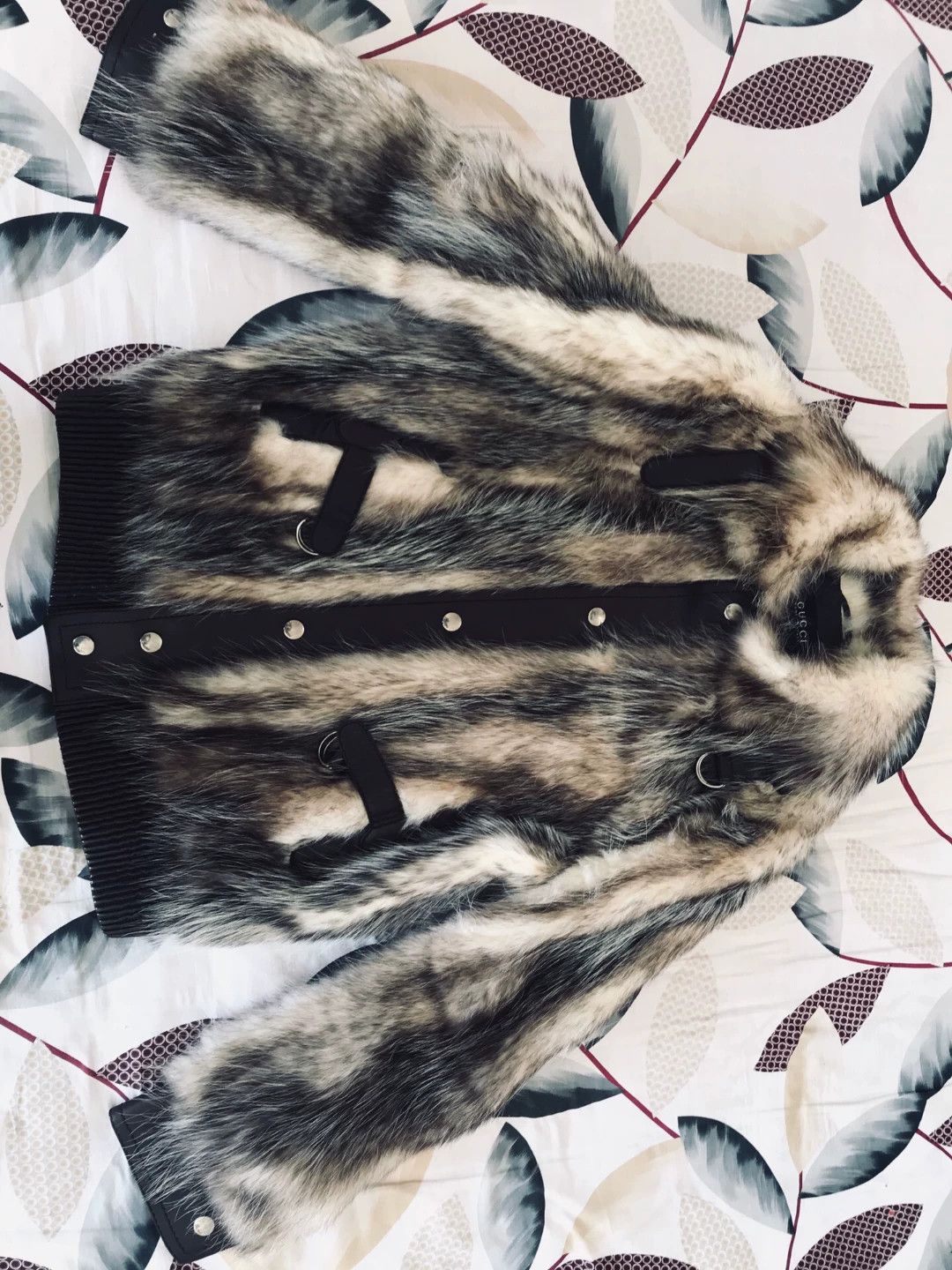 Gucci Gucci Discontinued Striped Leather Fur Jacket Size US XL / EU 56 / 4 - 4 Thumbnail