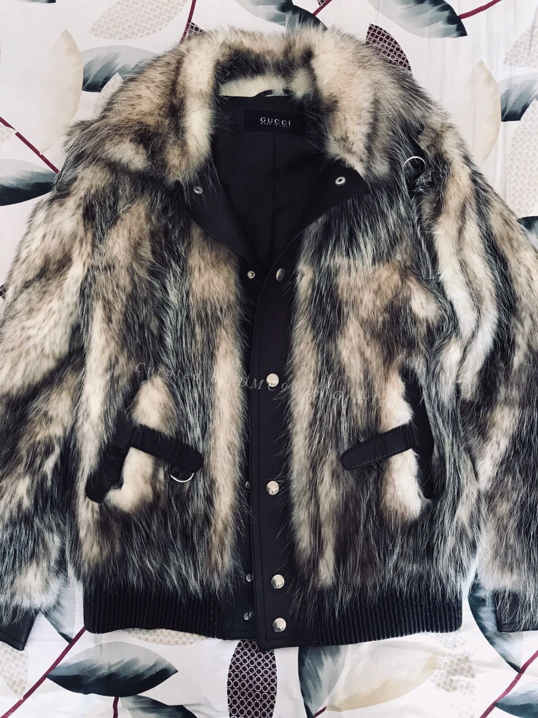 Gucci Gucci Discontinued Striped Leather Fur Jacket Size US XL / EU 56 / 4 - 6 Thumbnail