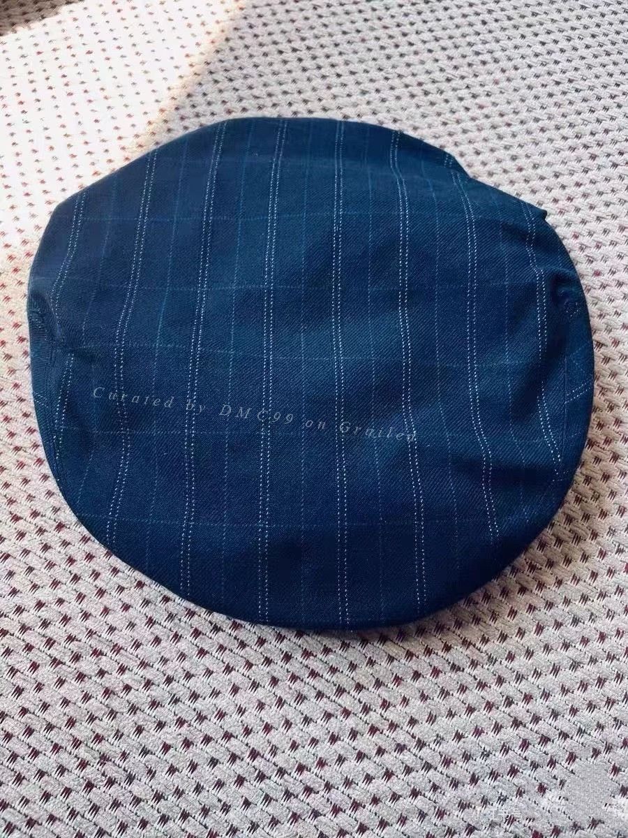 RRL Ralph Lauren RRL Blue Plaid Newsboy Cap Size ONE SIZE - 5 Thumbnail