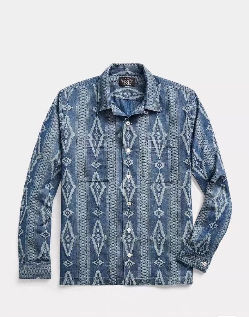 RRL Ralph Lauren RRL Double RL Navajo Style Shirt Size US XS / EU 42 / 0 - 4 Thumbnail