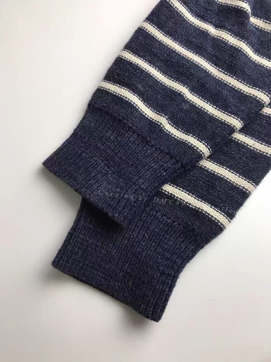 RRL Ralph Lauren RRL Navy White Stripe Knit Sweater Size US S / EU 44-46 / 1 - 3 Thumbnail