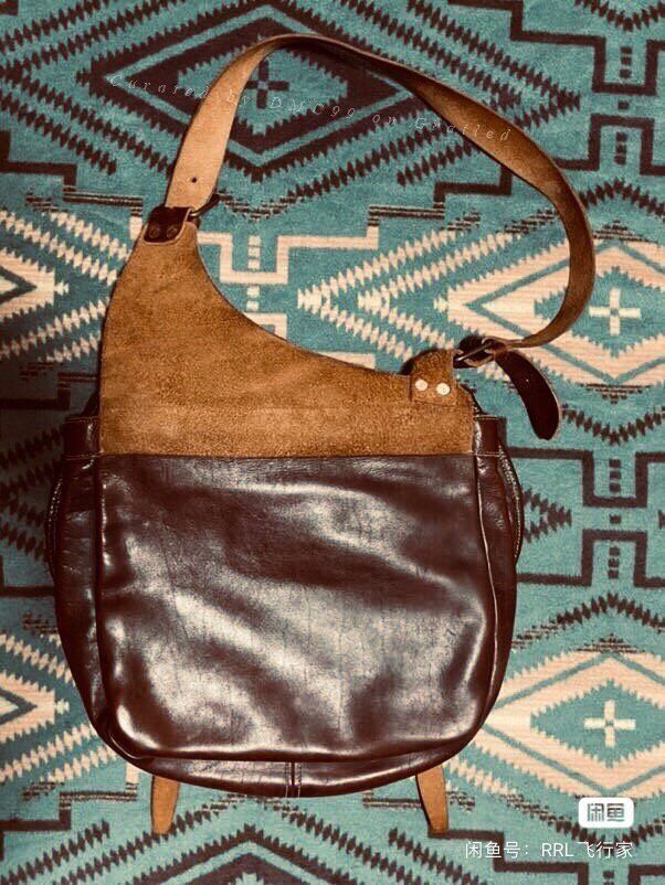 RRL Ralph Lauren RRL Navajo Style Leather Messenger Bag Size ONE SIZE - 3 Thumbnail