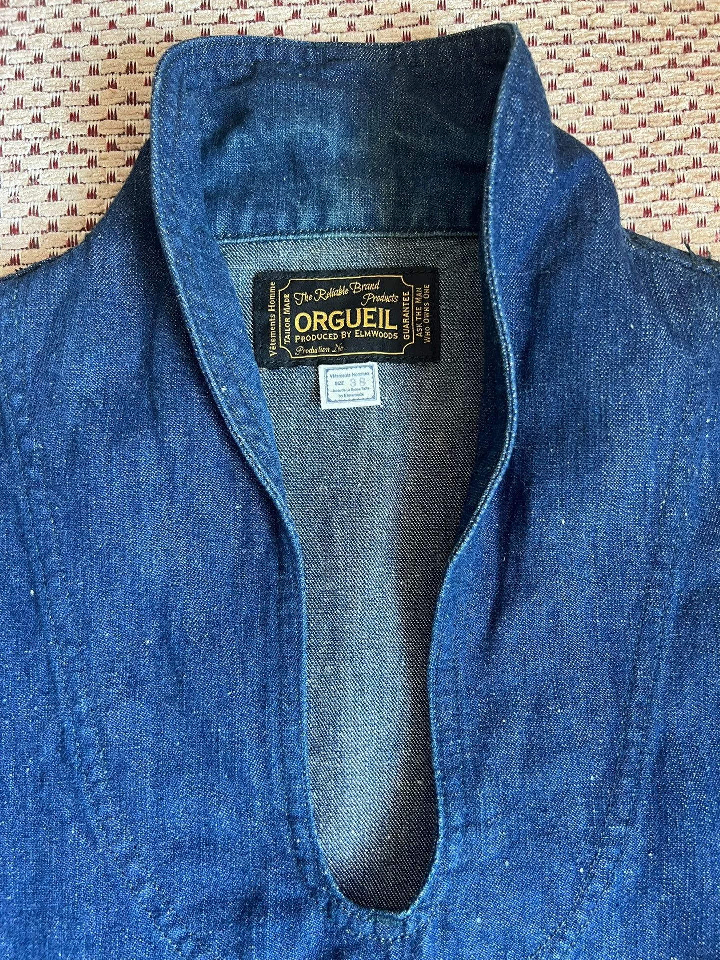 Orgueil superXY ORGUEIL Cotton Linen Shawl Collar Pullover Size US M / EU 48-50 / 2 - 2 Thumbnail