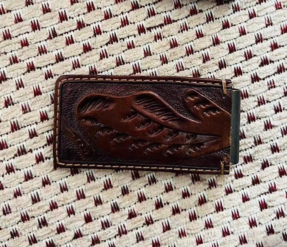 RRL Ralph Lauren RRL Double RL Engraved Wallet Size ONE SIZE - 6 Thumbnail
