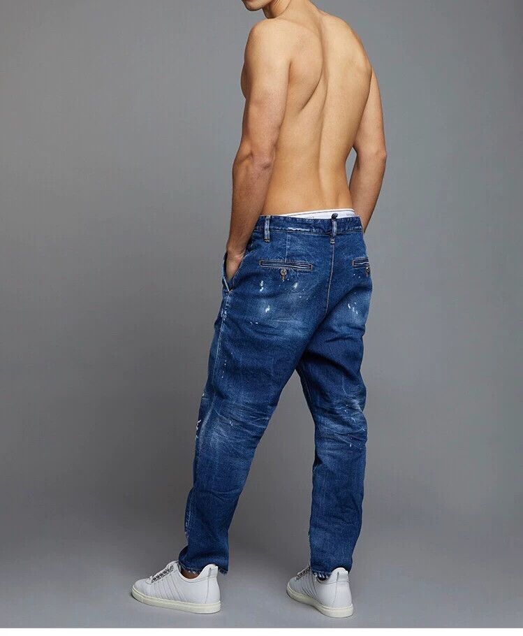 Dsquared2 DSQUARED2 Distressed Straight Ripped Jeans Size US 34 / EU 50 - 2 Thumbnail