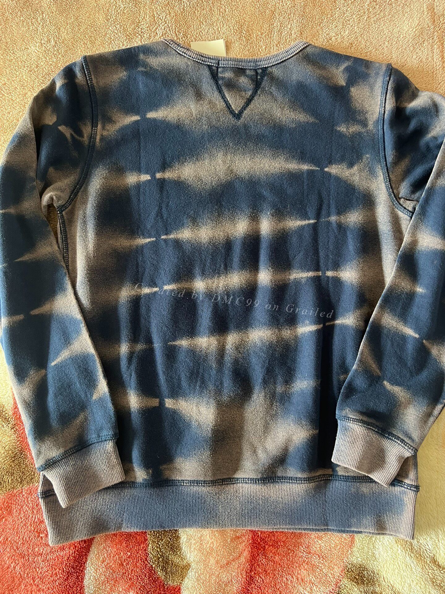 RRL Ralph Lauren RRL Blue Tie-Dye Sweatshirt Size US S / EU 44-46 / 1 - 5 Thumbnail
