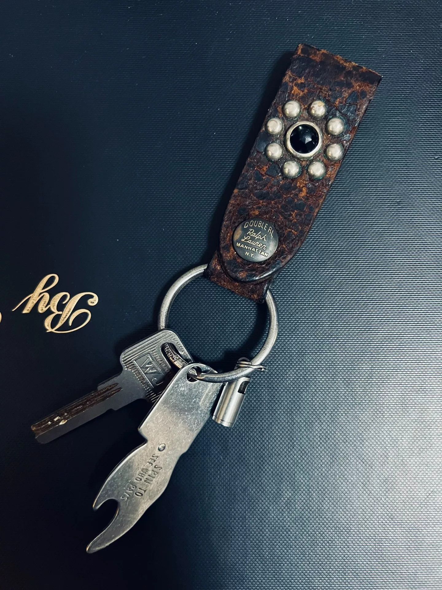 RRL Ralph Lauren RRL Double RL Vintage Leather Keychain Size ONE SIZE - 2 Thumbnail