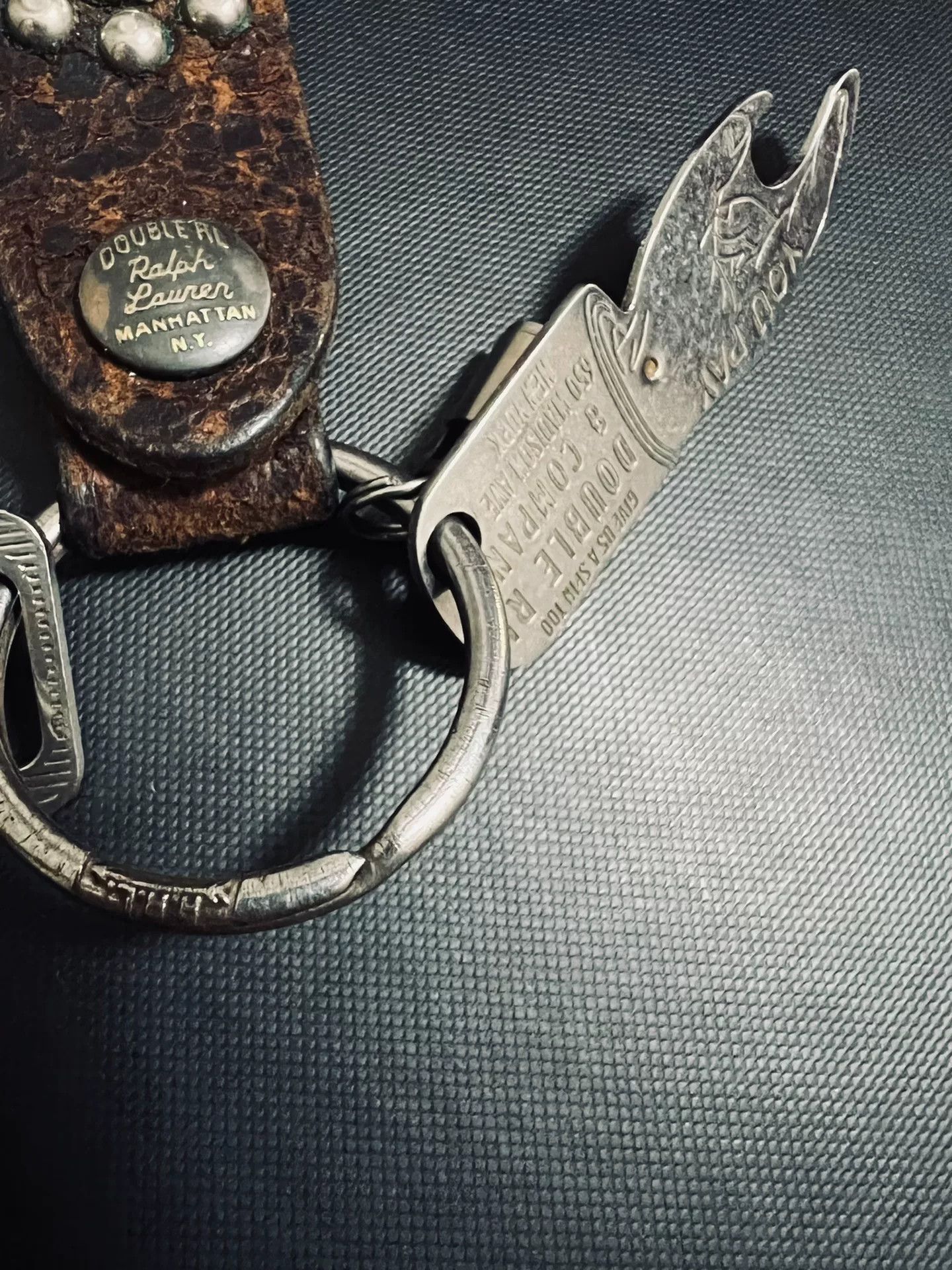 RRL Ralph Lauren RRL Double RL Vintage Leather Keychain Size ONE SIZE - 5 Thumbnail