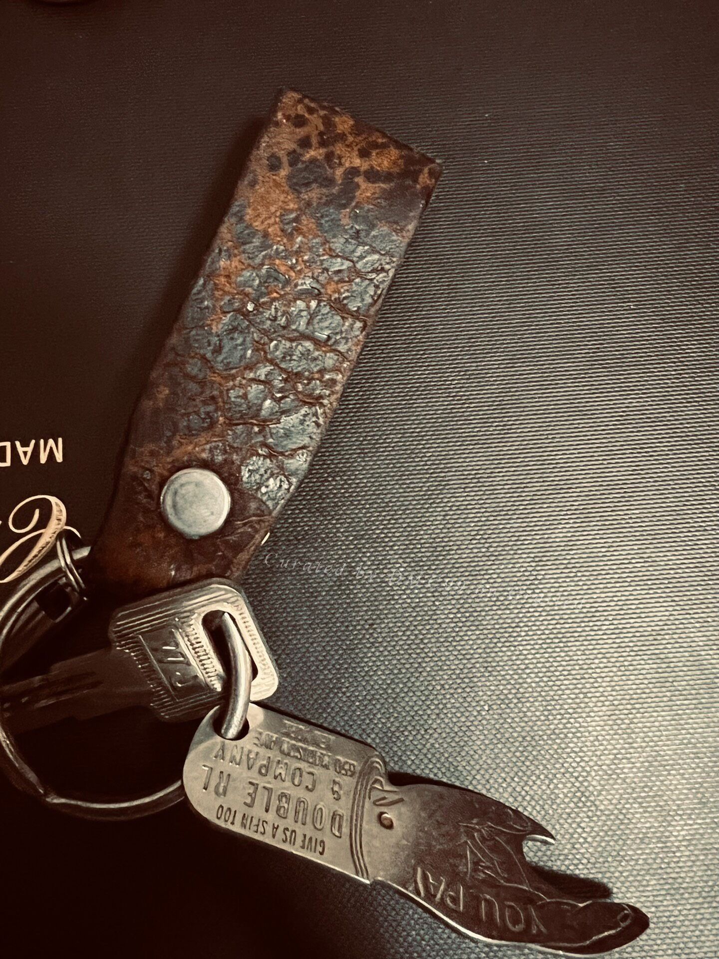 RRL Ralph Lauren RRL Double RL Vintage Leather Keychain Size ONE SIZE - 4 Thumbnail