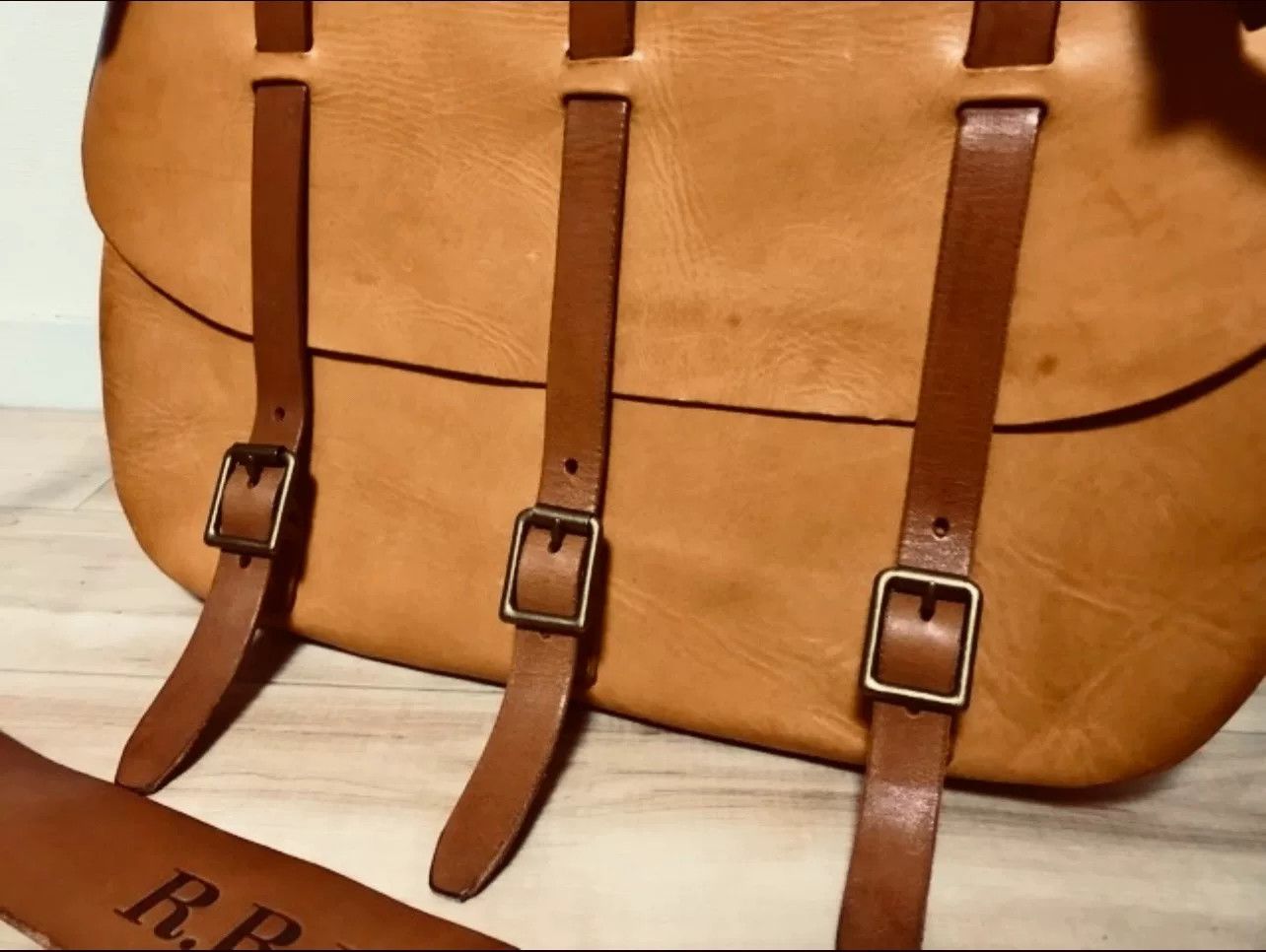 RRL Ralph Lauren RRL Vintage Leather Messenger Bag Size ONE SIZE - 5 Thumbnail