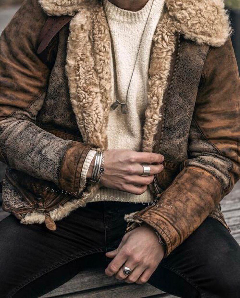 RRL Ralph Lauren RRL B3 Shearling Leather Jacket Size US S / EU 44-46 / 1 - 7 Thumbnail