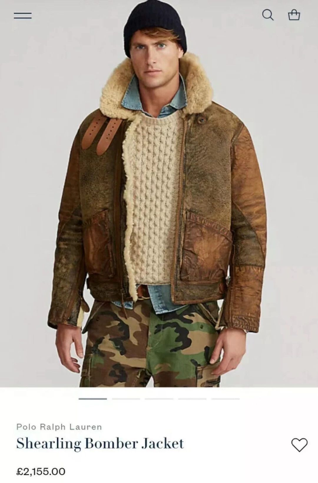 RRL Ralph Lauren RRL B3 Shearling Leather Jacket Size US S / EU 44-46 / 1 - 2 Thumbnail