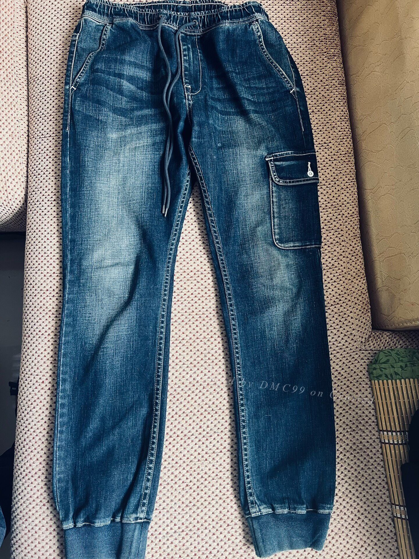Lee Lee Men's Elastic Waist Jeans Size US 30 / EU 46 - 5 Thumbnail