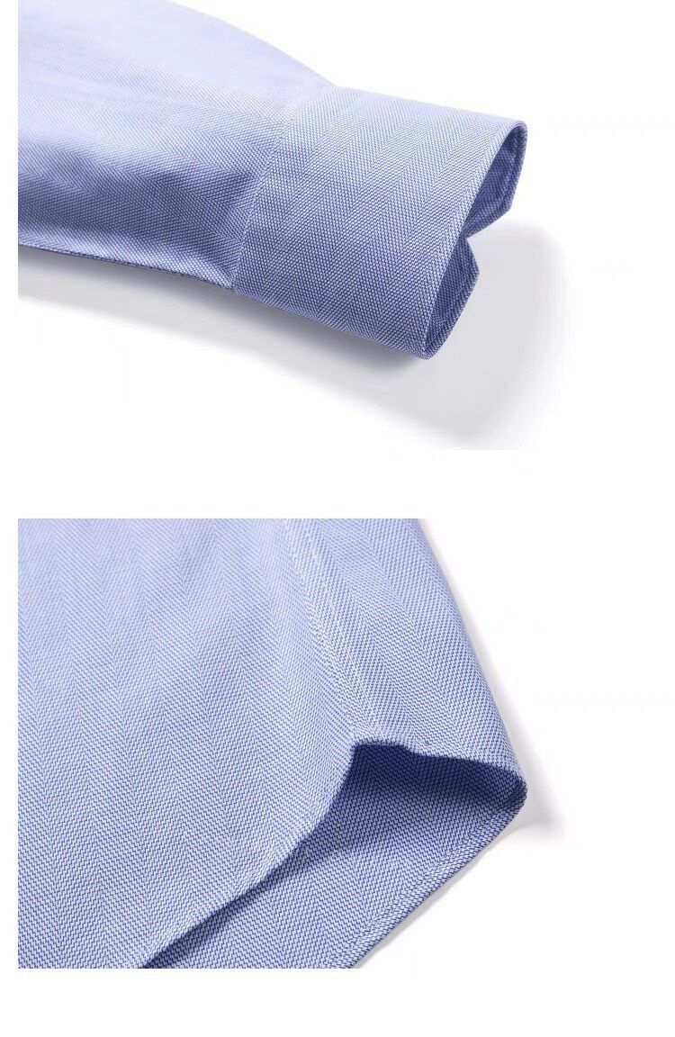 Other MAYOR ALBINI High-Count Cotton Herringbone Non-Iron Long-Sleeve Shirt Size US S / EU 44-46 / 1 - 3 Thumbnail