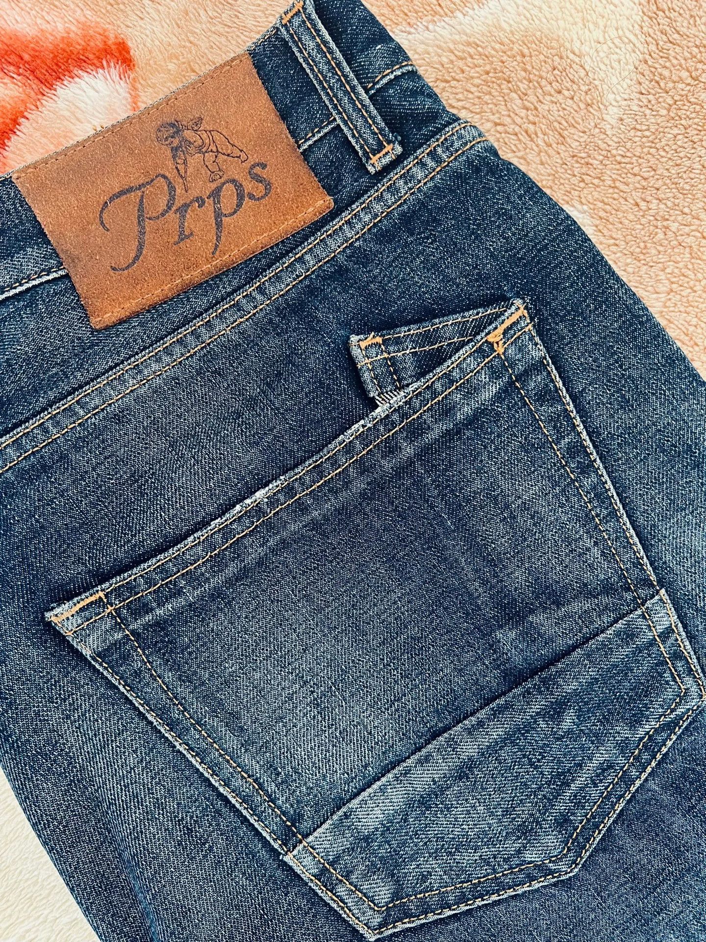 Prps PRPS Blue W34 Straight Jeans Size US 34 / EU 50 - 6 Thumbnail