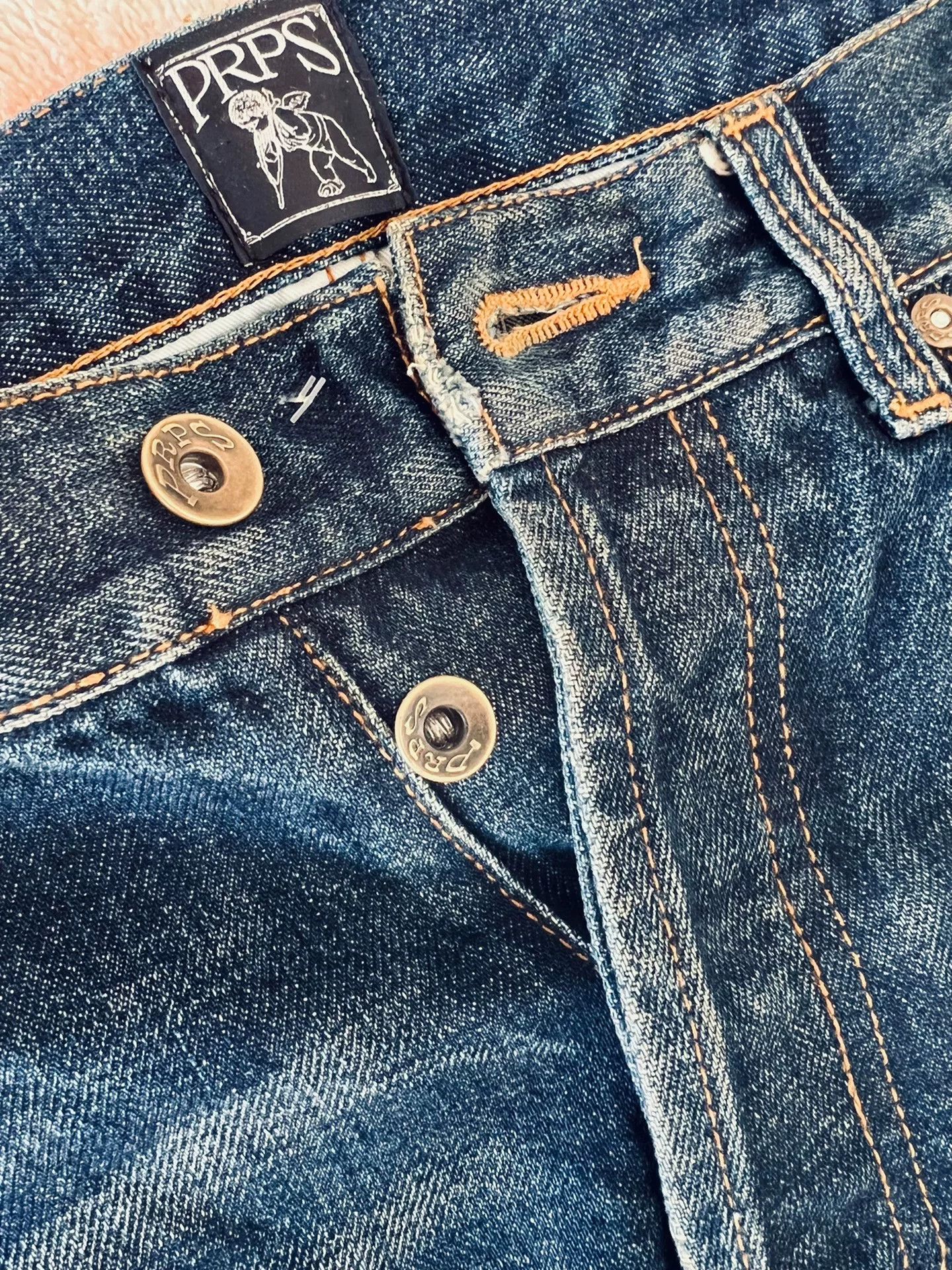 Prps PRPS Blue W34 Straight Jeans Size US 34 / EU 50 - 2 Thumbnail