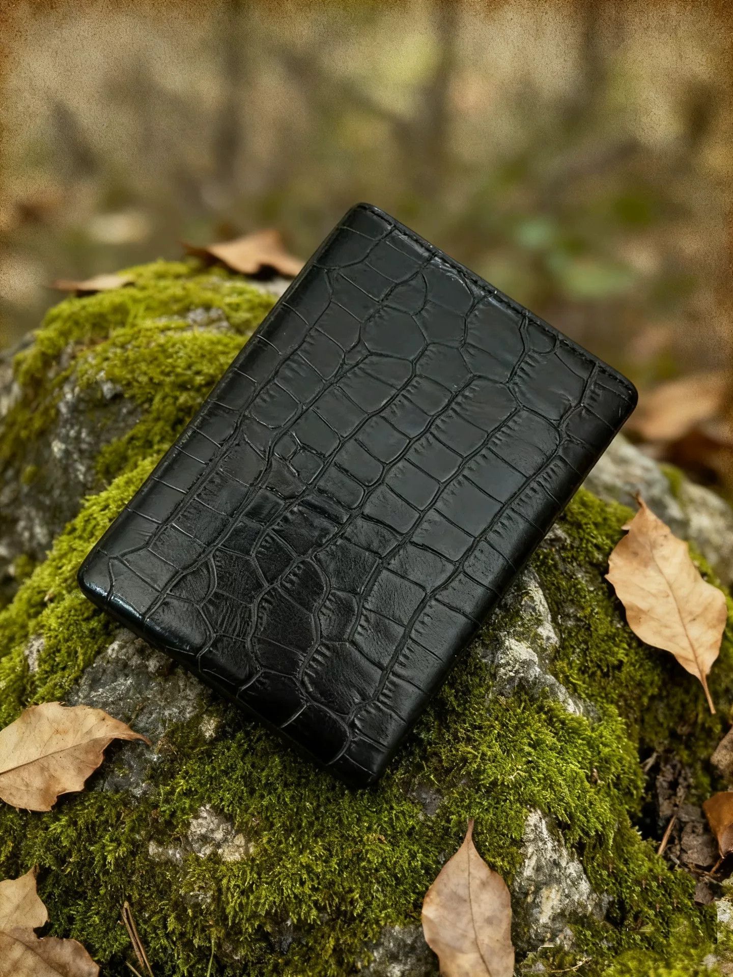 Other Black Crocodile Pattern Leather Cigarette Case Size ONE SIZE - 6 Thumbnail