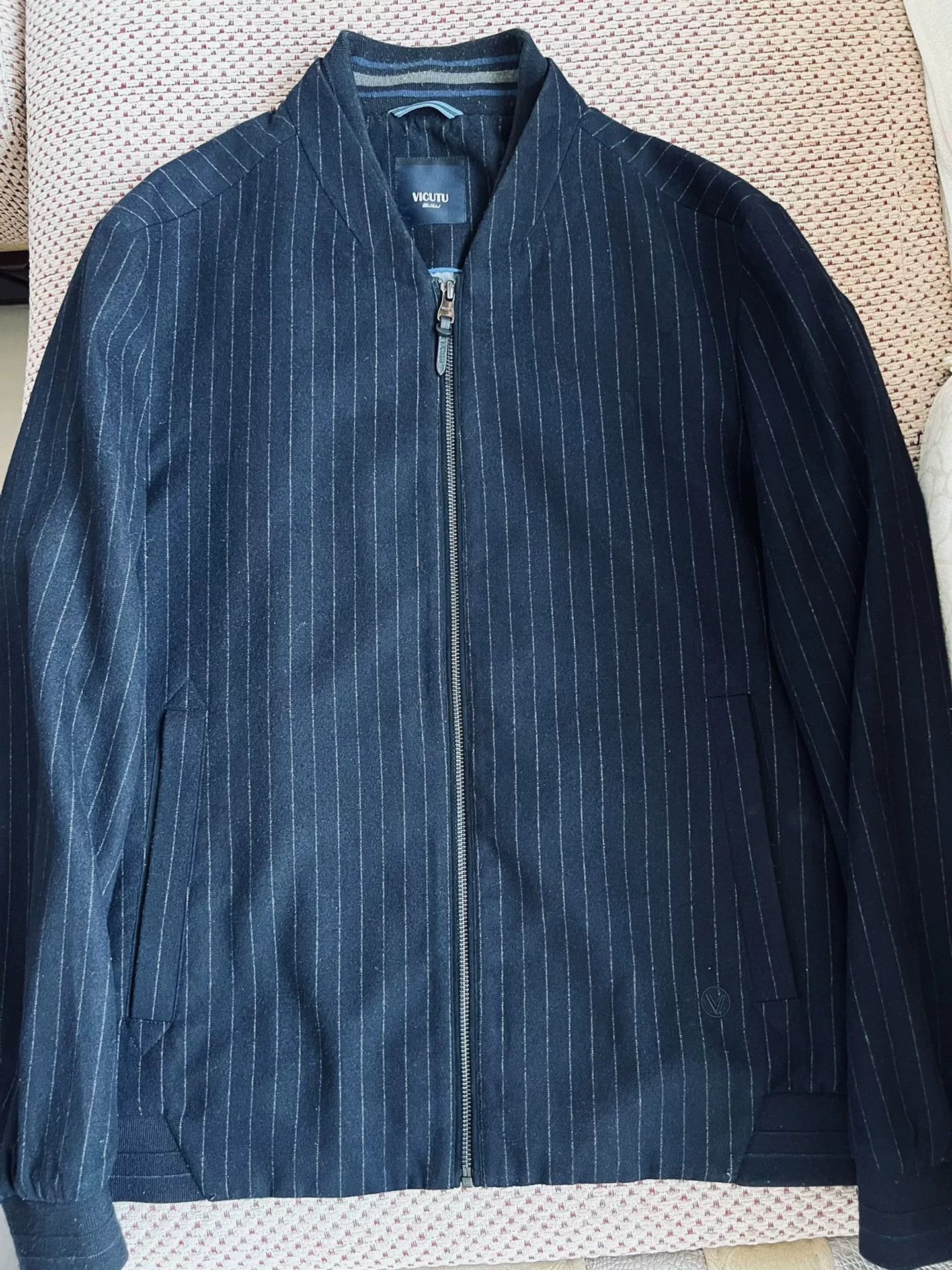 Other VICUTU Men's Striped Baseball Collar Jacket Size US L / EU 52-54 / 3 - 4 Thumbnail