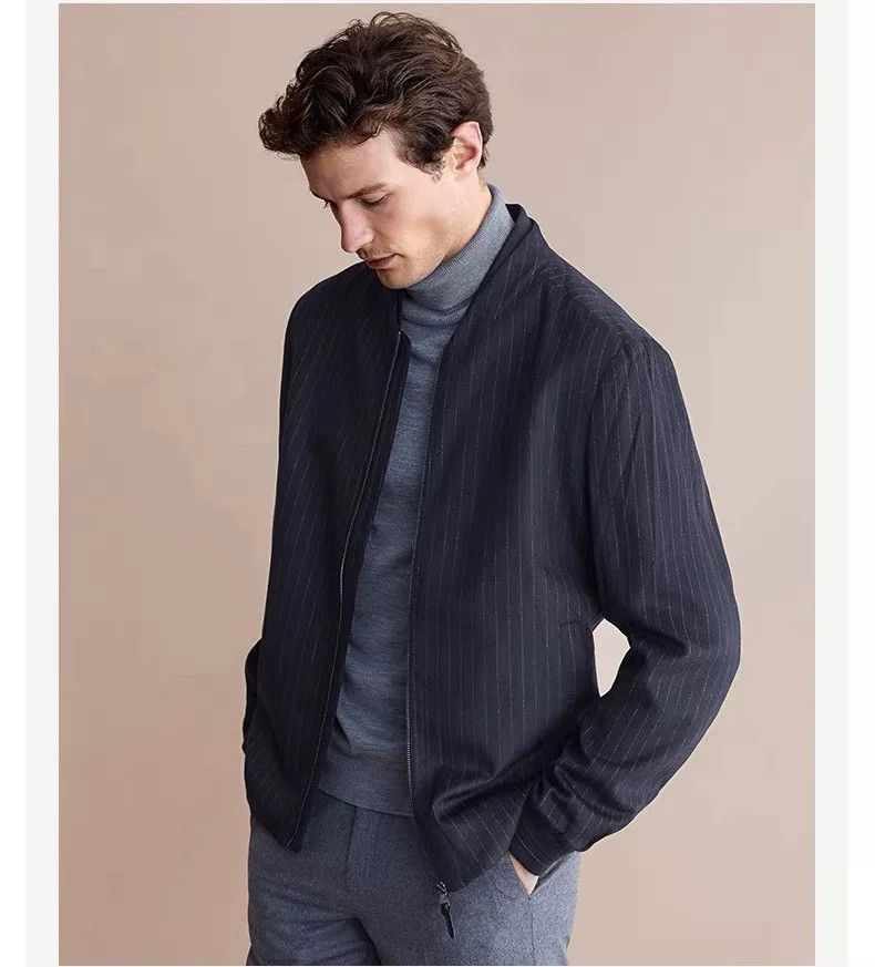 Other VICUTU Men's Striped Baseball Collar Jacket Size US L / EU 52-54 / 3 - 2 Thumbnail
